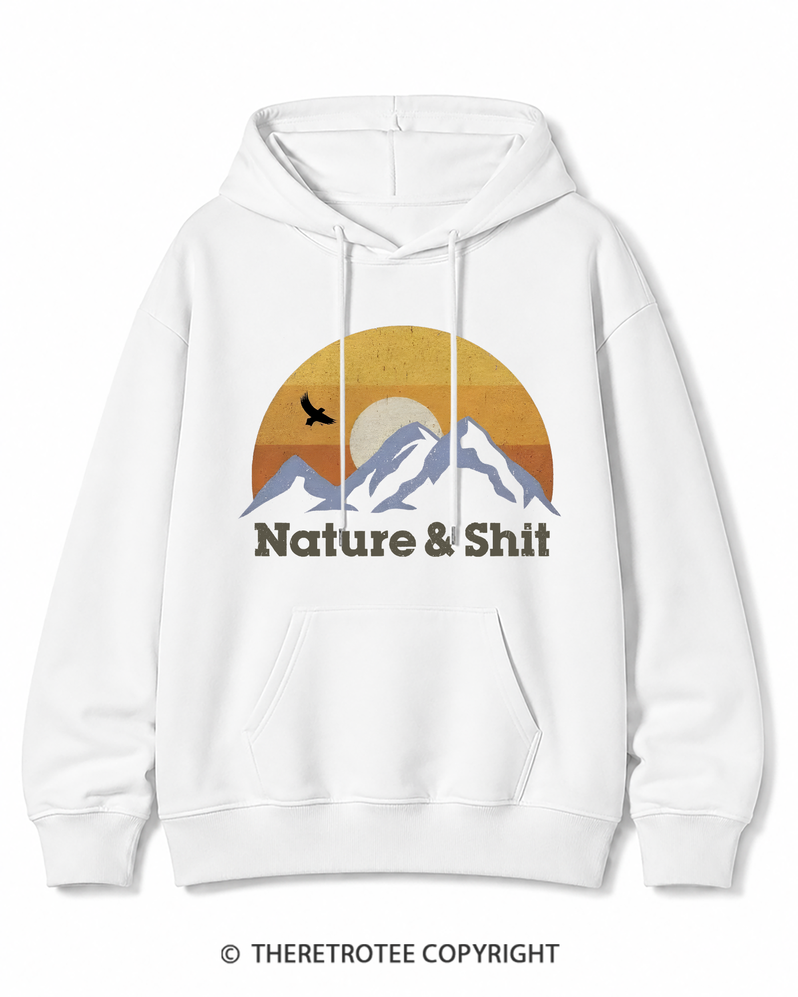 TheRetroTee Nature & Shit 1970s Cotton Hoodie