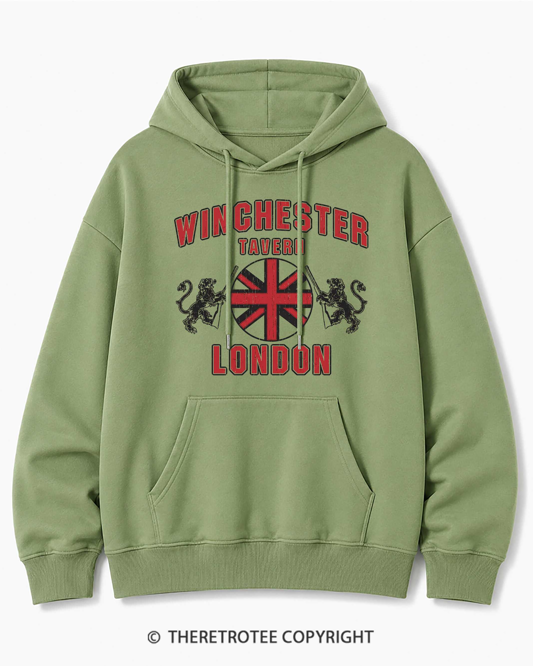 TheRetroTee Winchester Tavern 2000s Cotton Hoodie