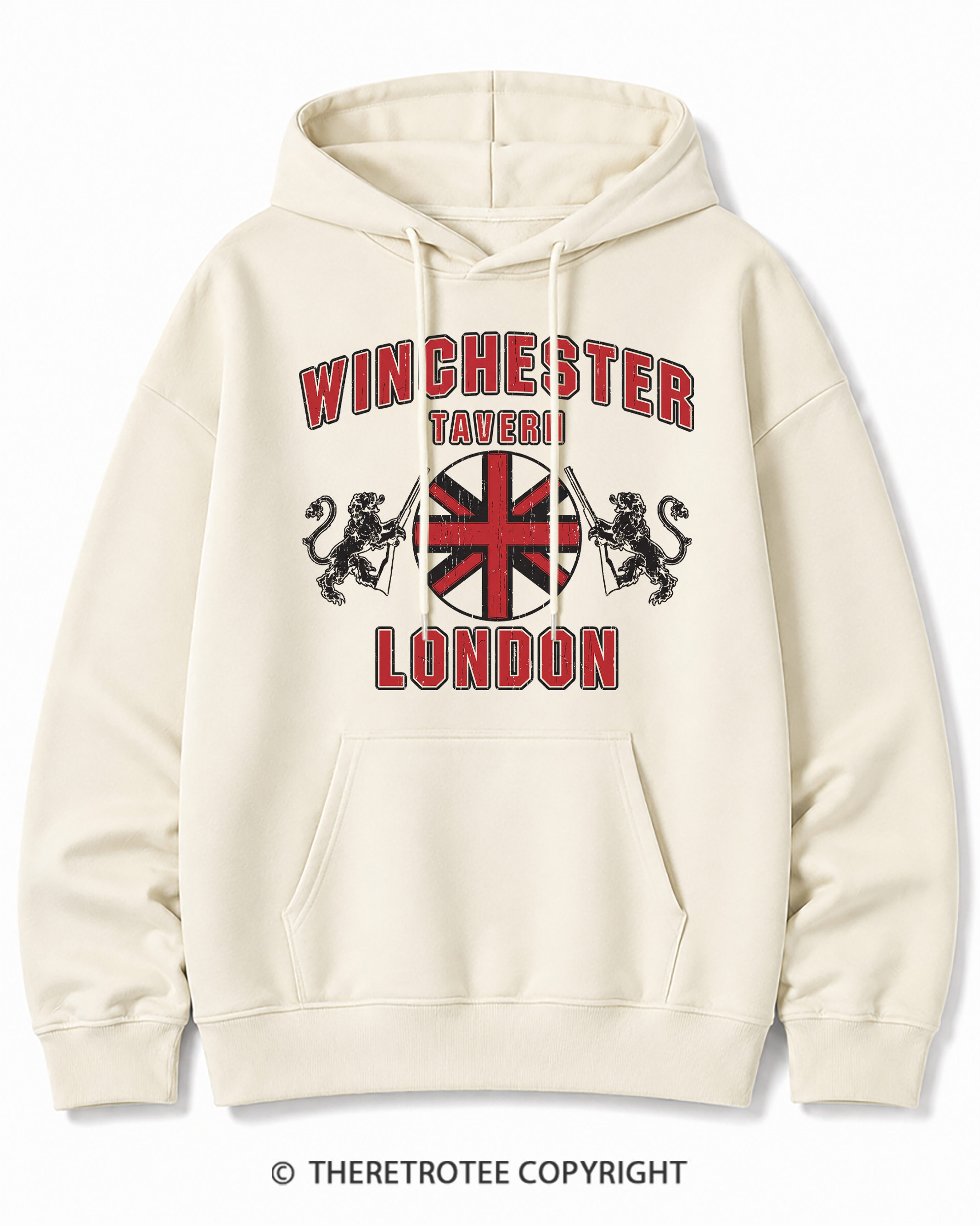 TheRetroTee Winchester Tavern 2000s Cotton Hoodie
