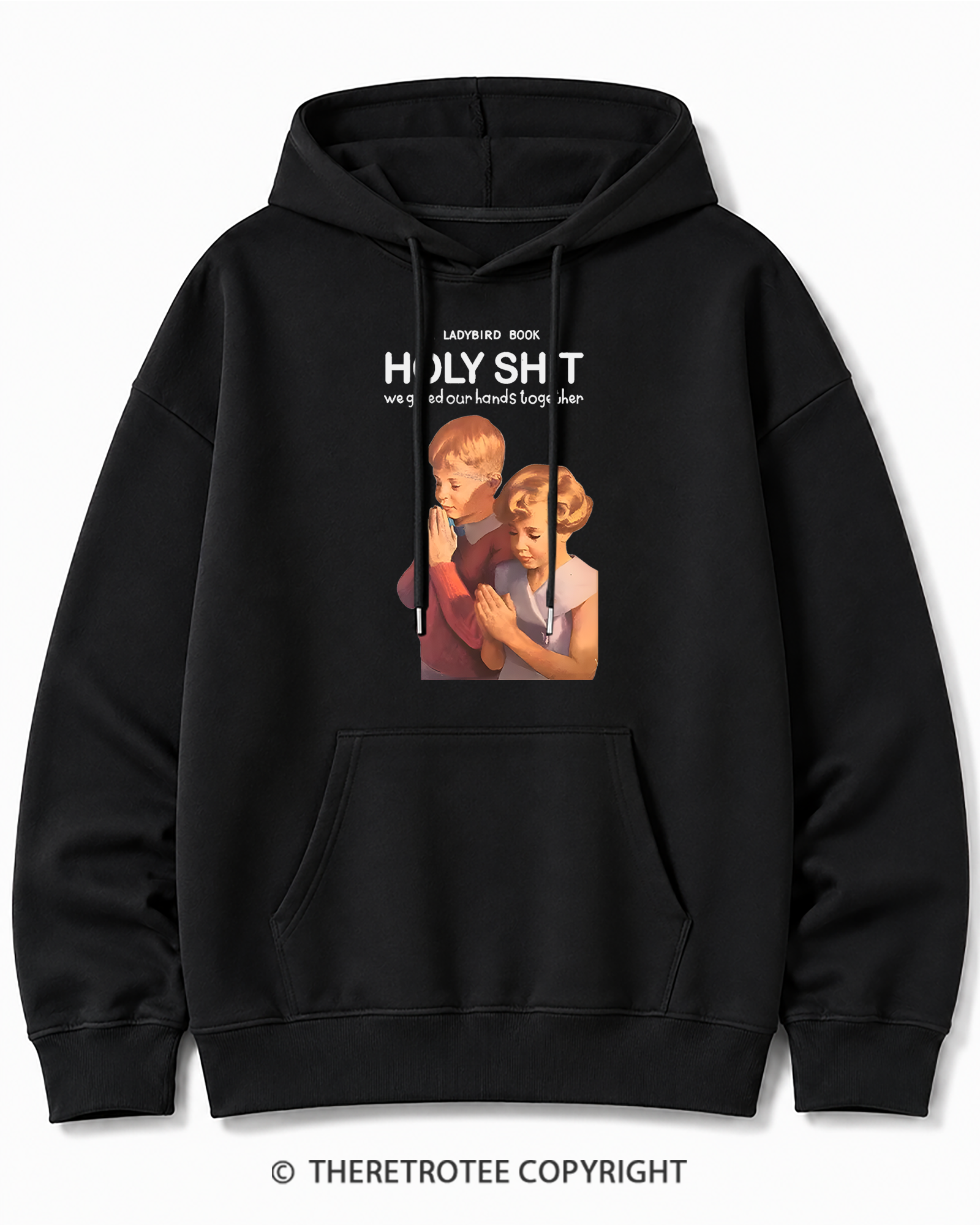 TheRetroTee A Ladybird Book Holy Shit 1950s Cotton Hoodie