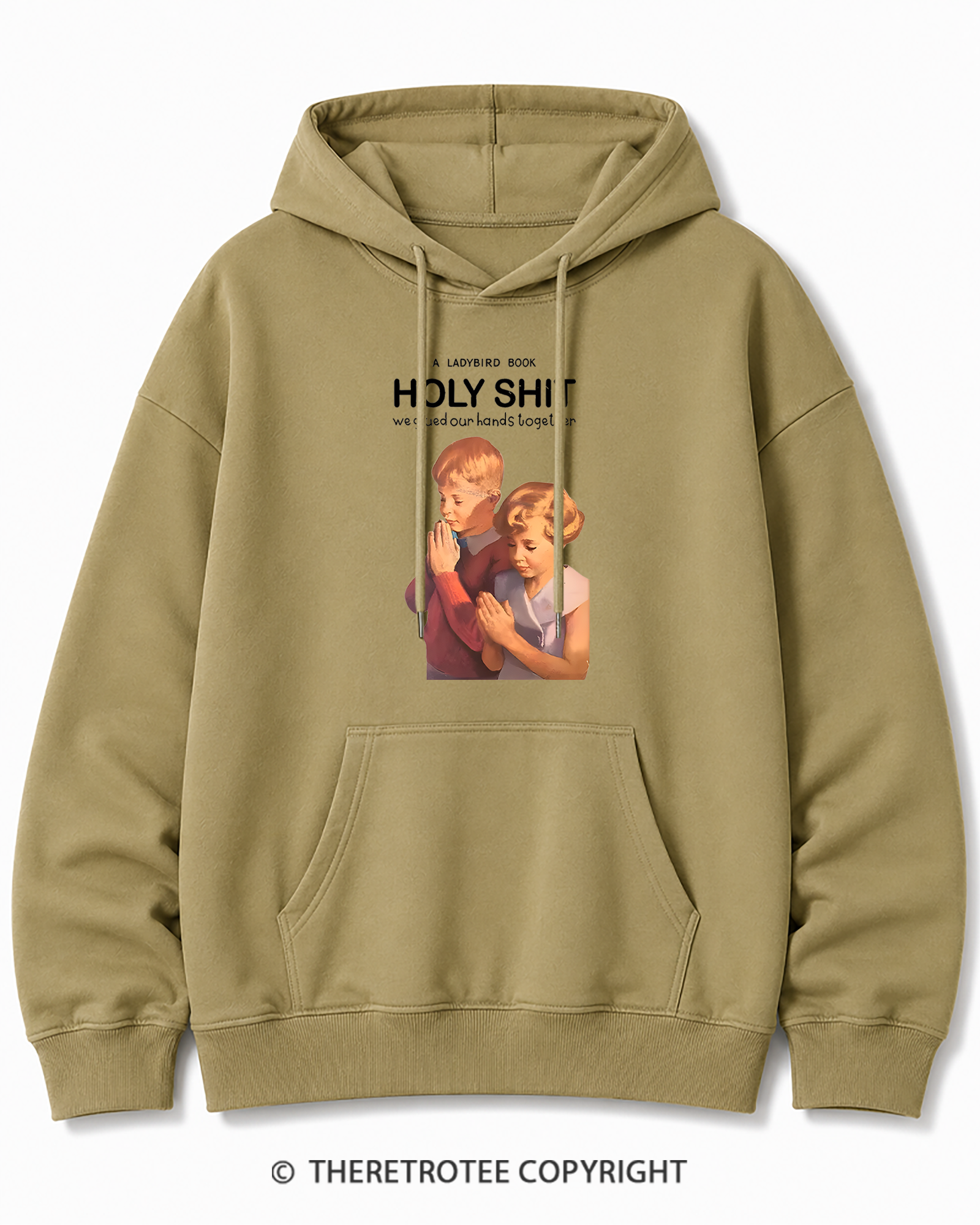 TheRetroTee A Ladybird Book Holy Shit 1950s Cotton Hoodie