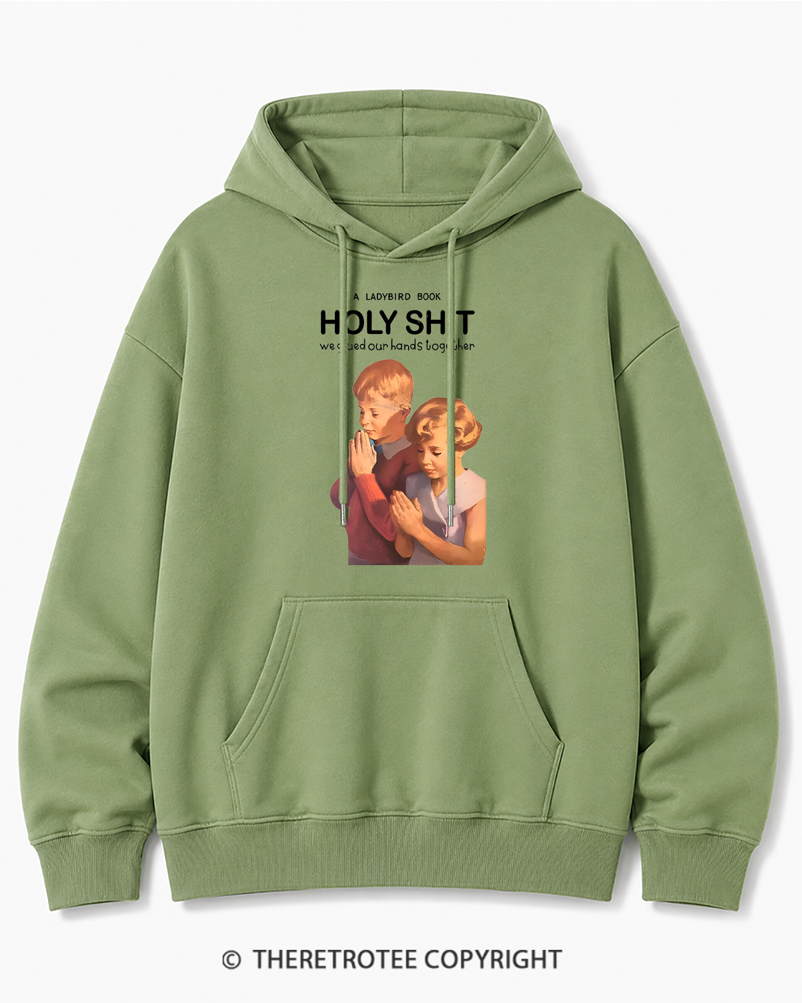 TheRetroTee A Ladybird Book Holy Shit 1950s Cotton Hoodie