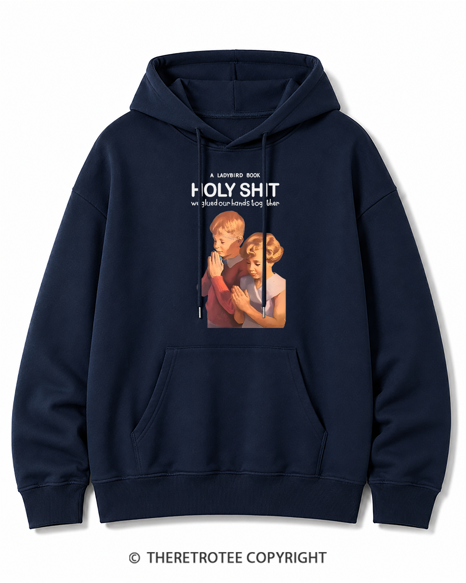 TheRetroTee A Ladybird Book Holy Shit 1950s Cotton Hoodie