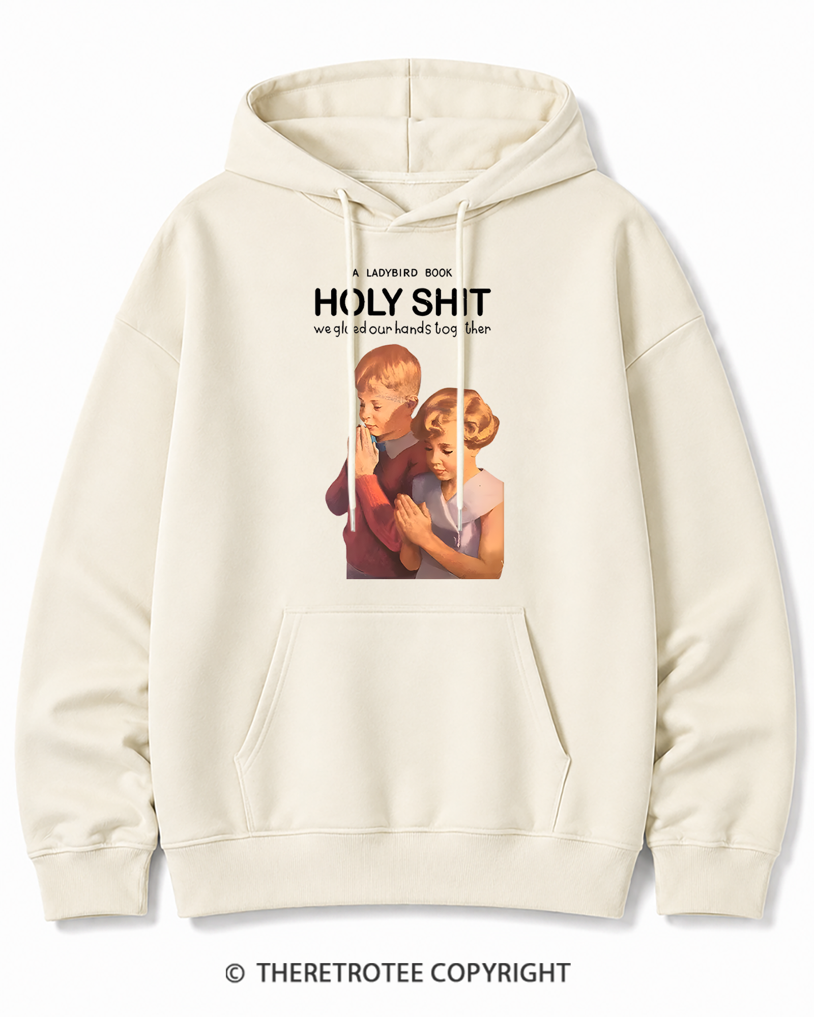 TheRetroTee A Ladybird Book Holy Shit 1950s Cotton Hoodie