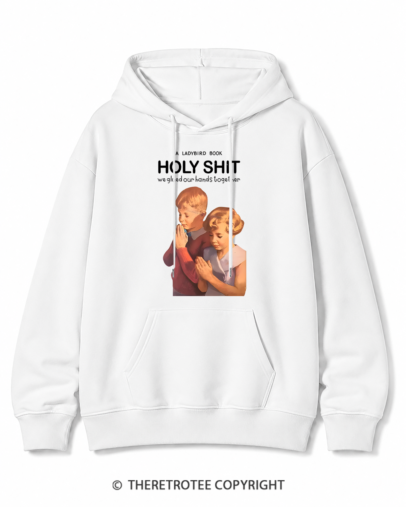 TheRetroTee A Ladybird Book Holy Shit 1950s Cotton Hoodie