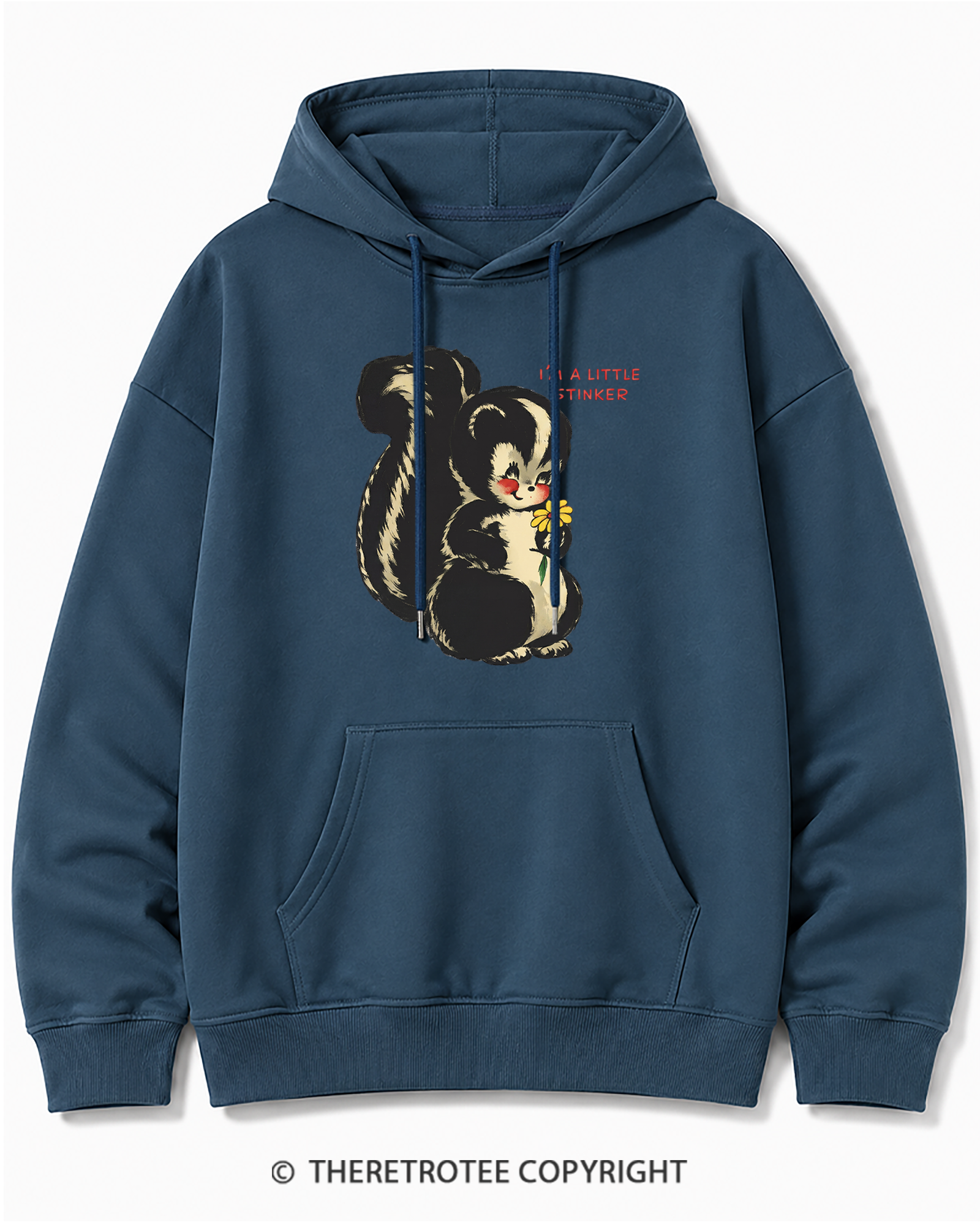 TheRetroTee Im a Little Stinker 1950s Cotton Hoodie