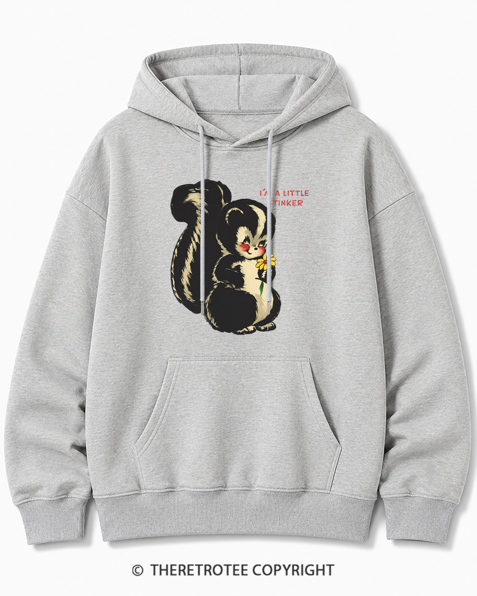 TheRetroTee Im a Little Stinker 1950s Cotton Hoodie