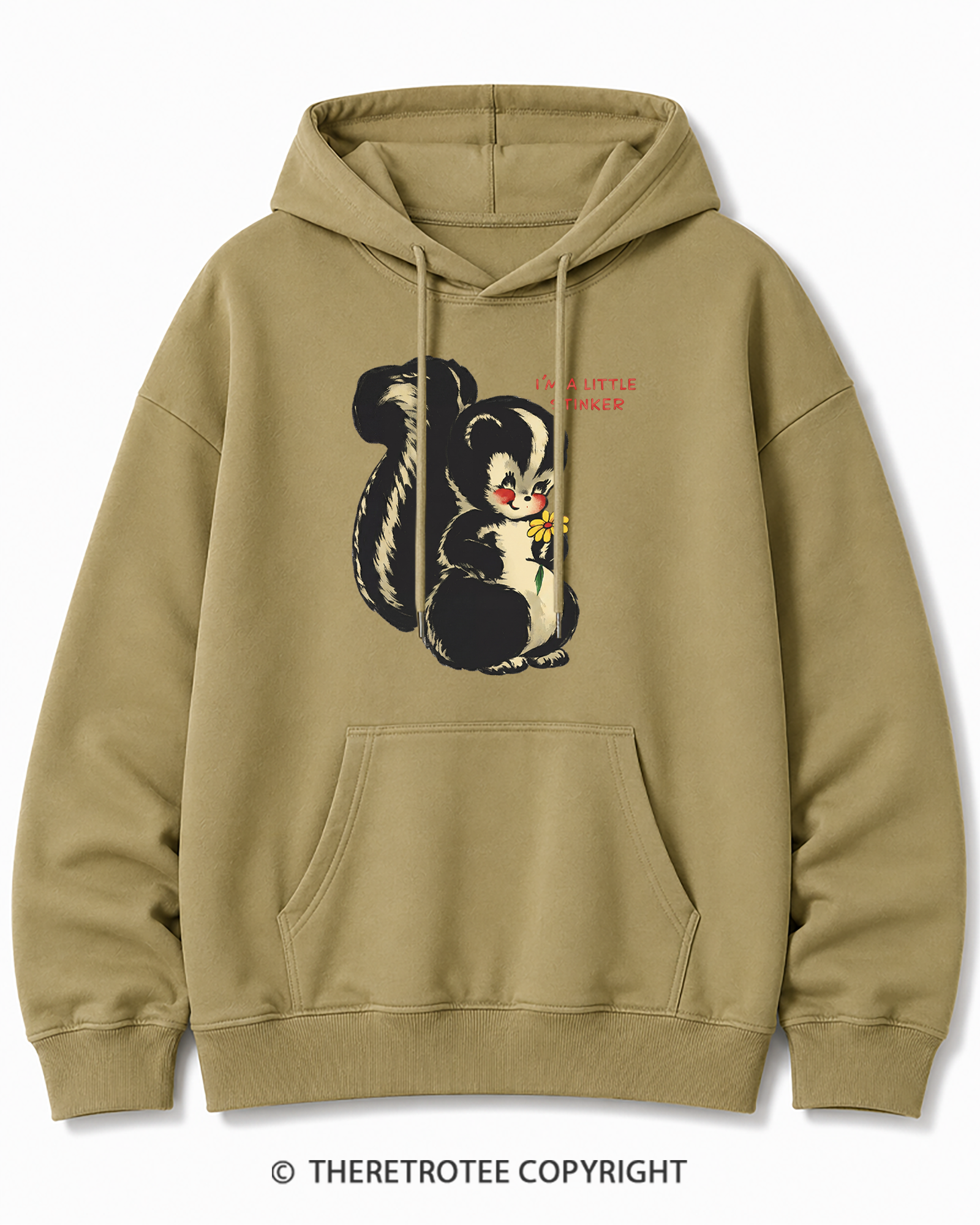 TheRetroTee Im a Little Stinker 1950s Cotton Hoodie