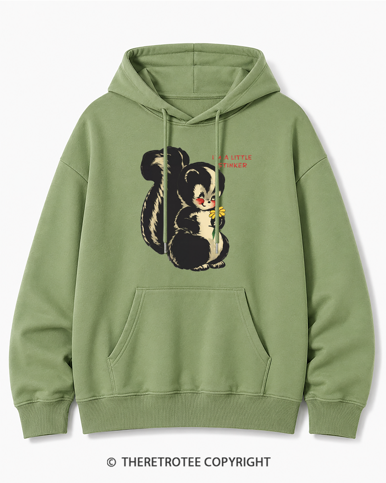 TheRetroTee Im a Little Stinker 1950s Cotton Hoodie