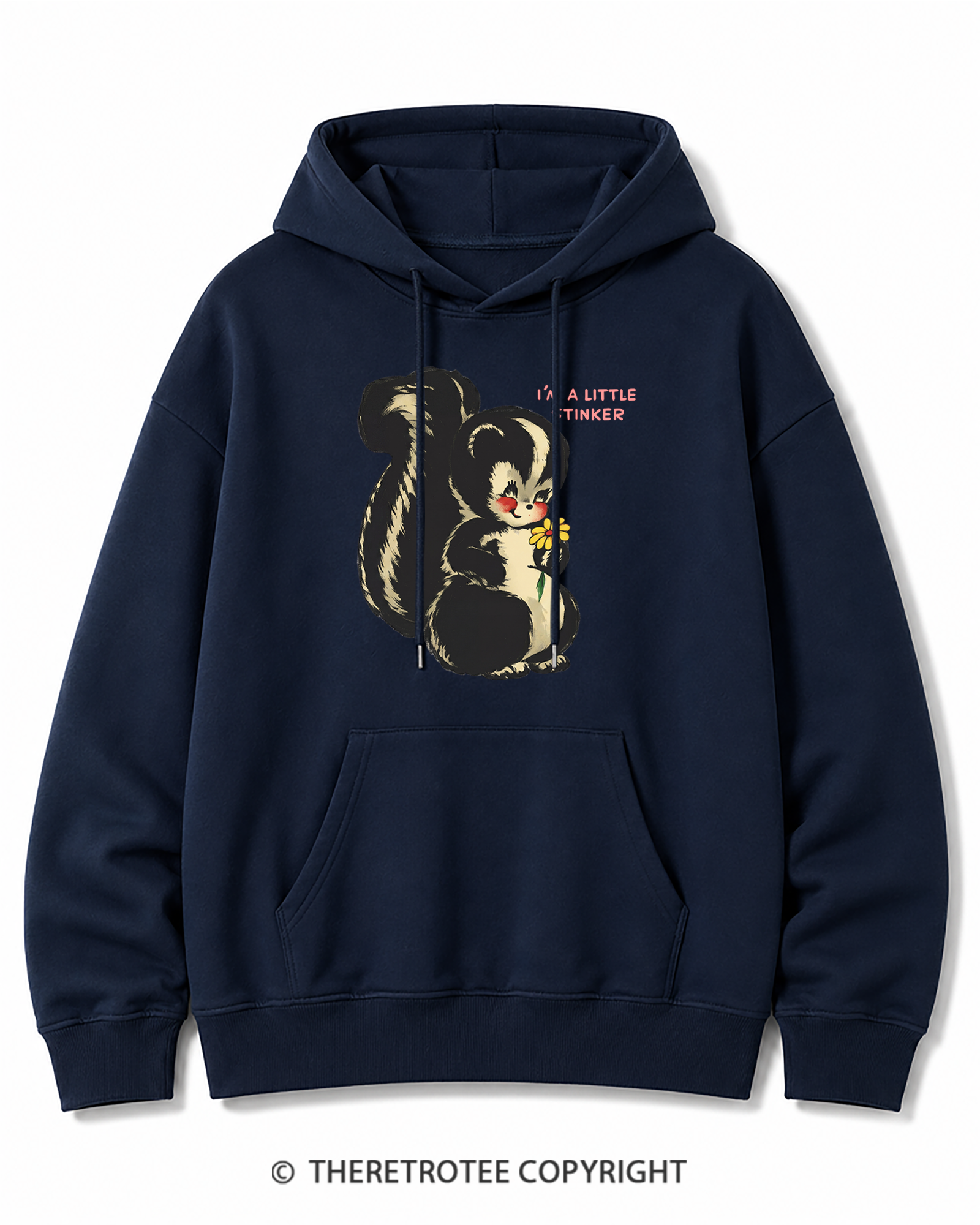 TheRetroTee Im a Little Stinker 1950s Cotton Hoodie