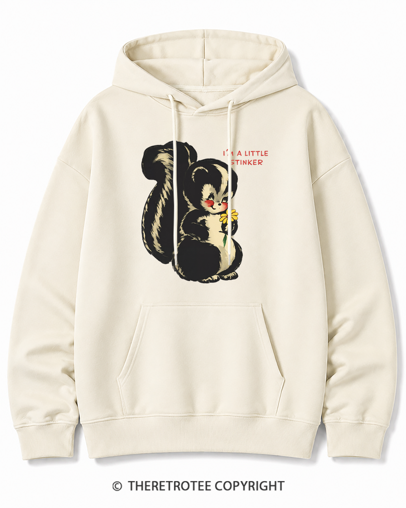 TheRetroTee Im a Little Stinker 1950s Cotton Hoodie