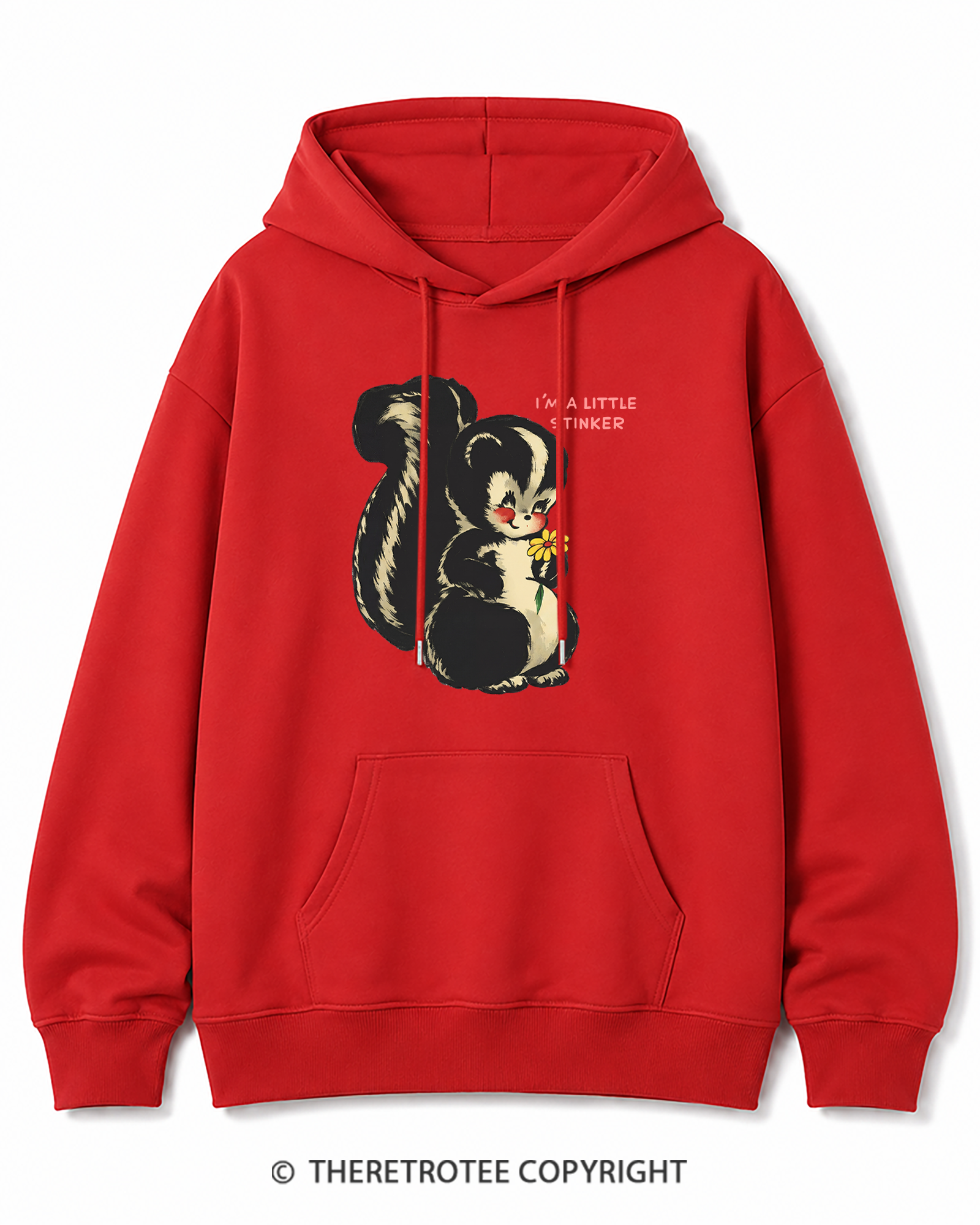 TheRetroTee Im a Little Stinker 1950s Cotton Hoodie