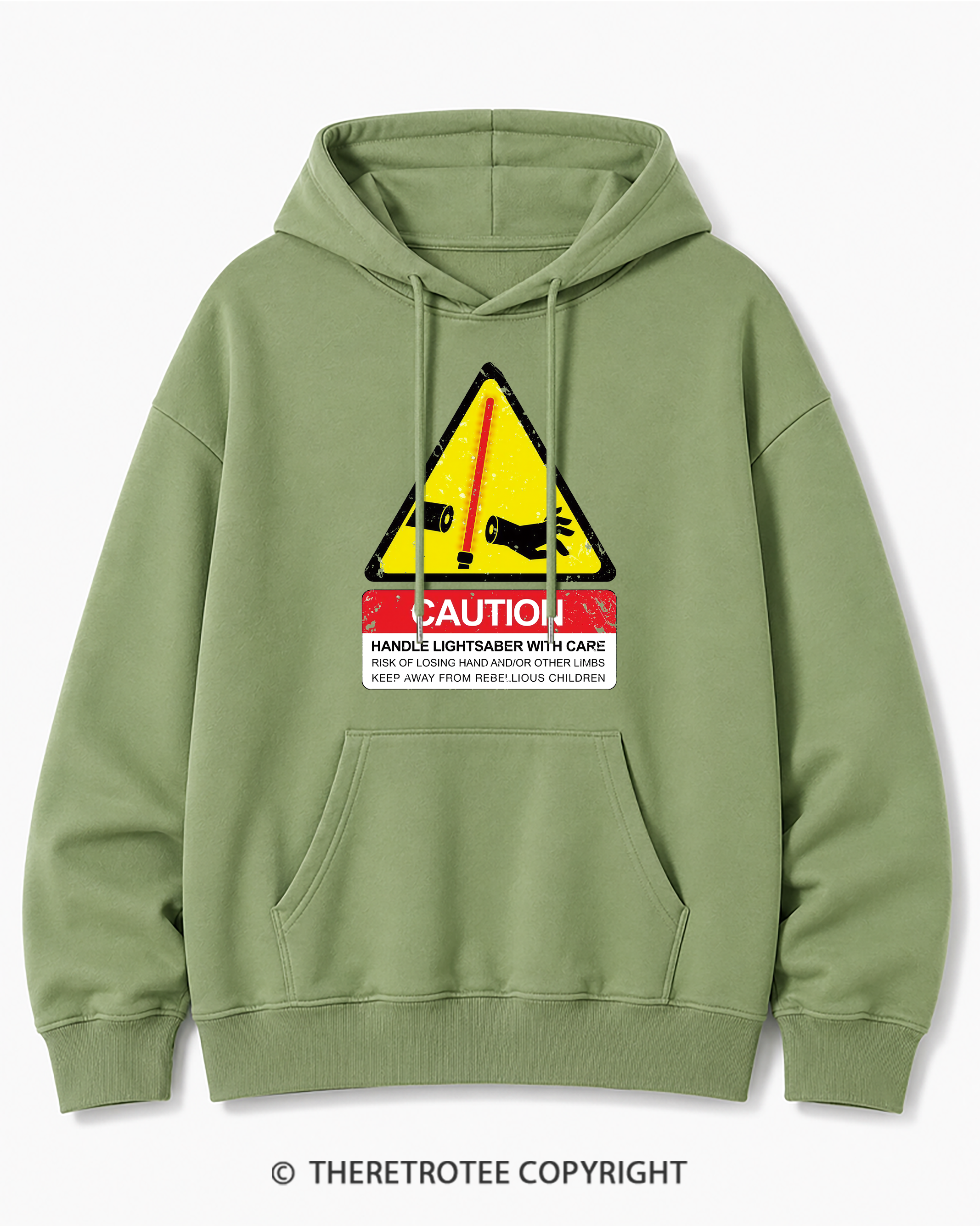 TheRetroTee Handle With Care 1970s Cotton Hoodie