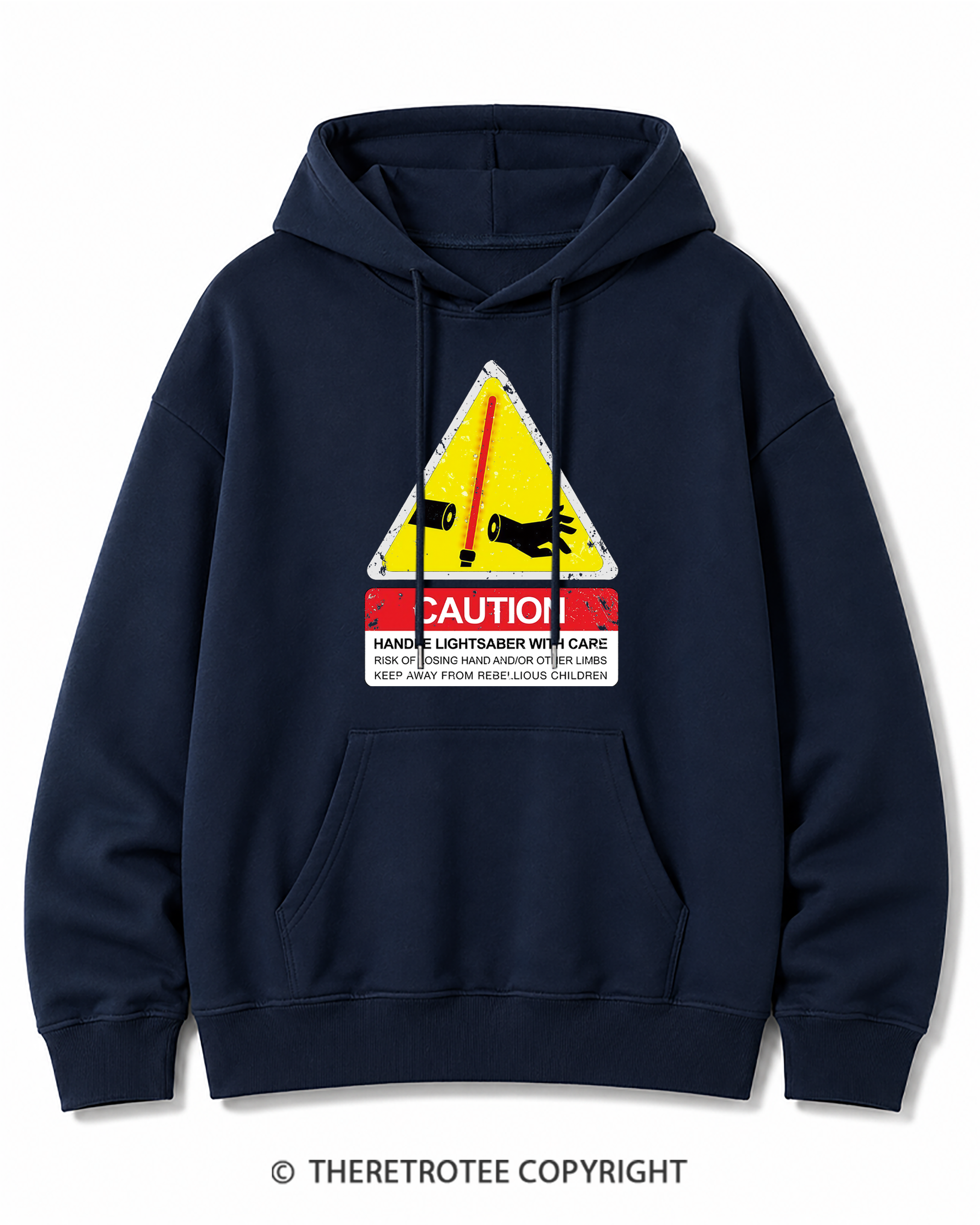 TheRetroTee Handle With Care 1970s Cotton Hoodie