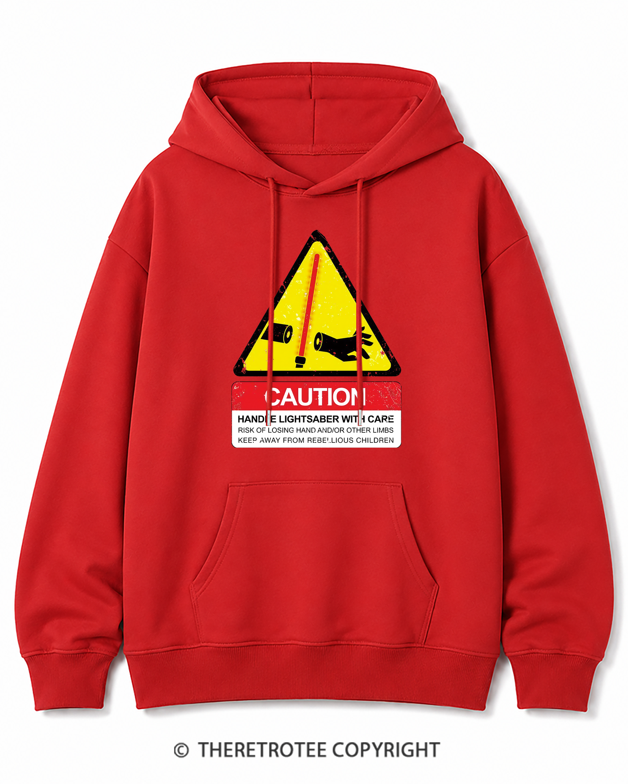 TheRetroTee Handle With Care 1970s Cotton Hoodie