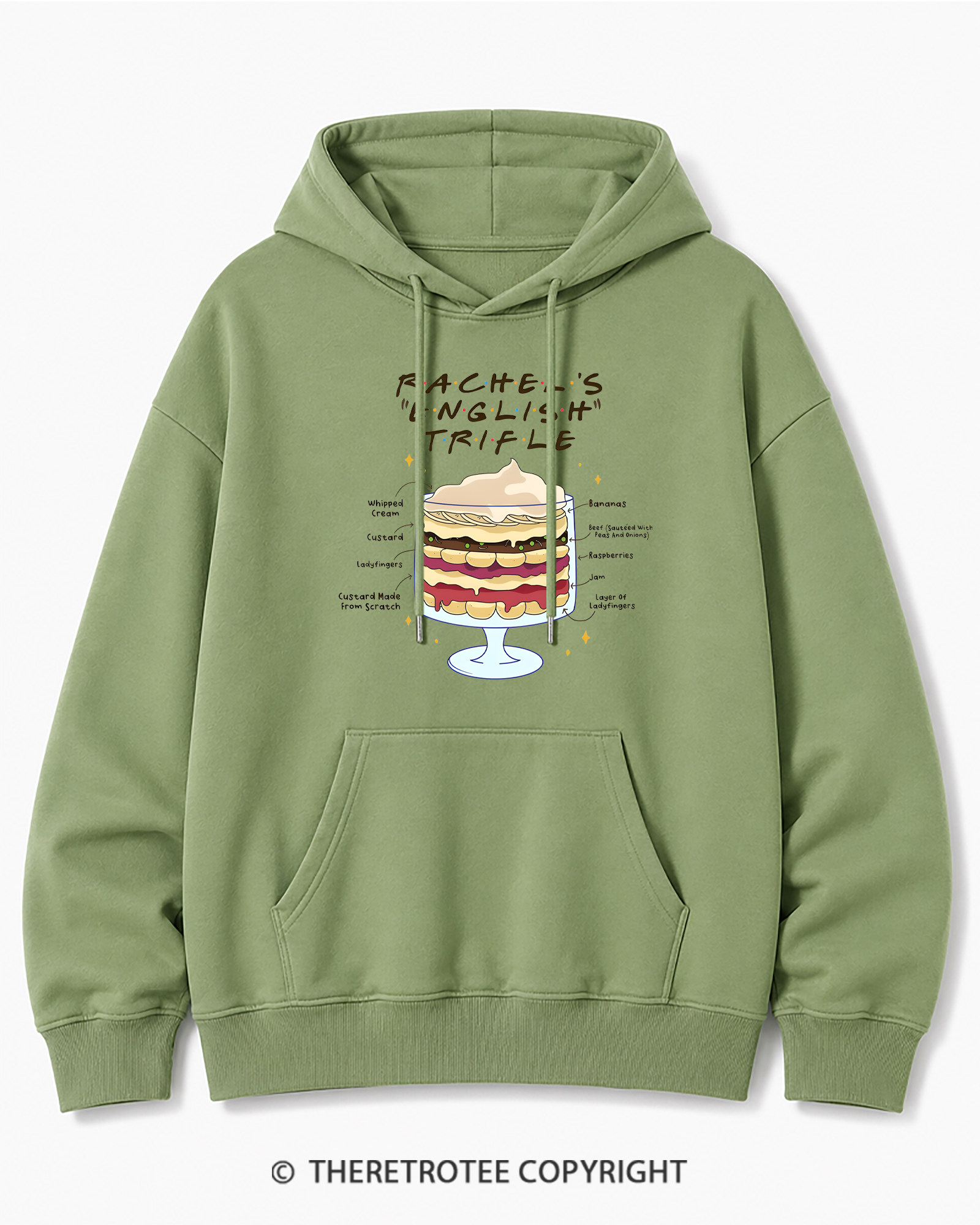 TheRetroTee Trifle 2000s Cotton Hoodie