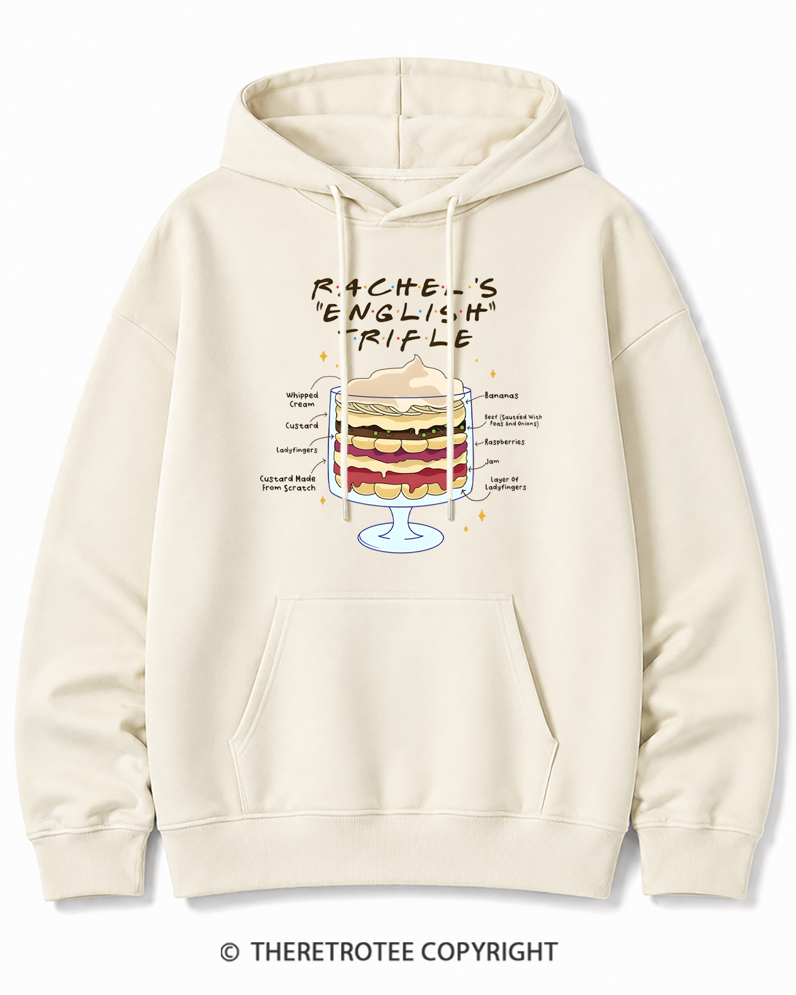 TheRetroTee Trifle 2000s Cotton Hoodie