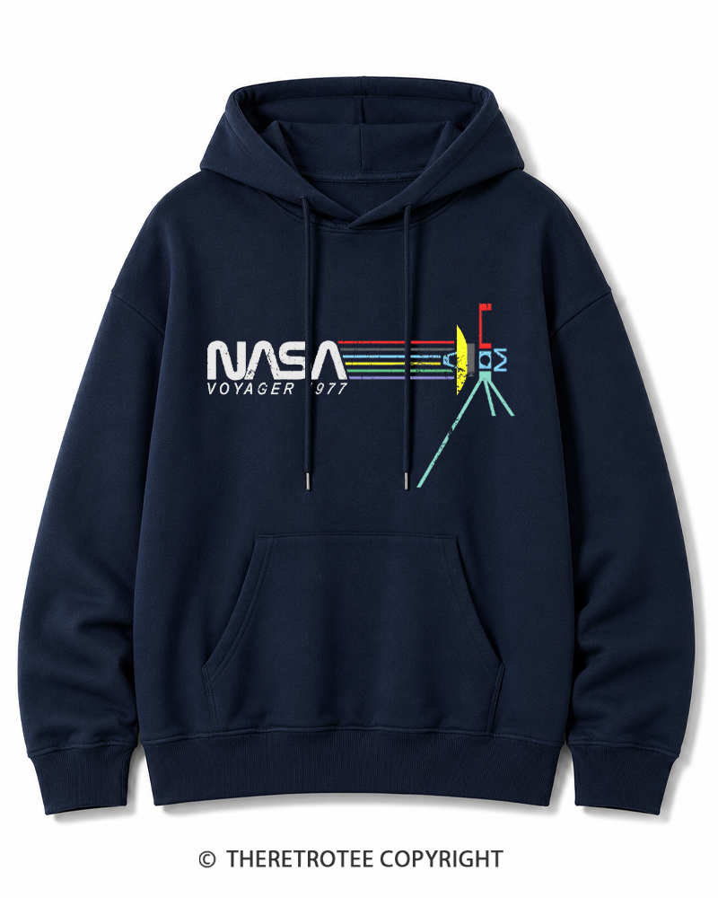TheRetroTee Voyager '77 Cotton Hoodie