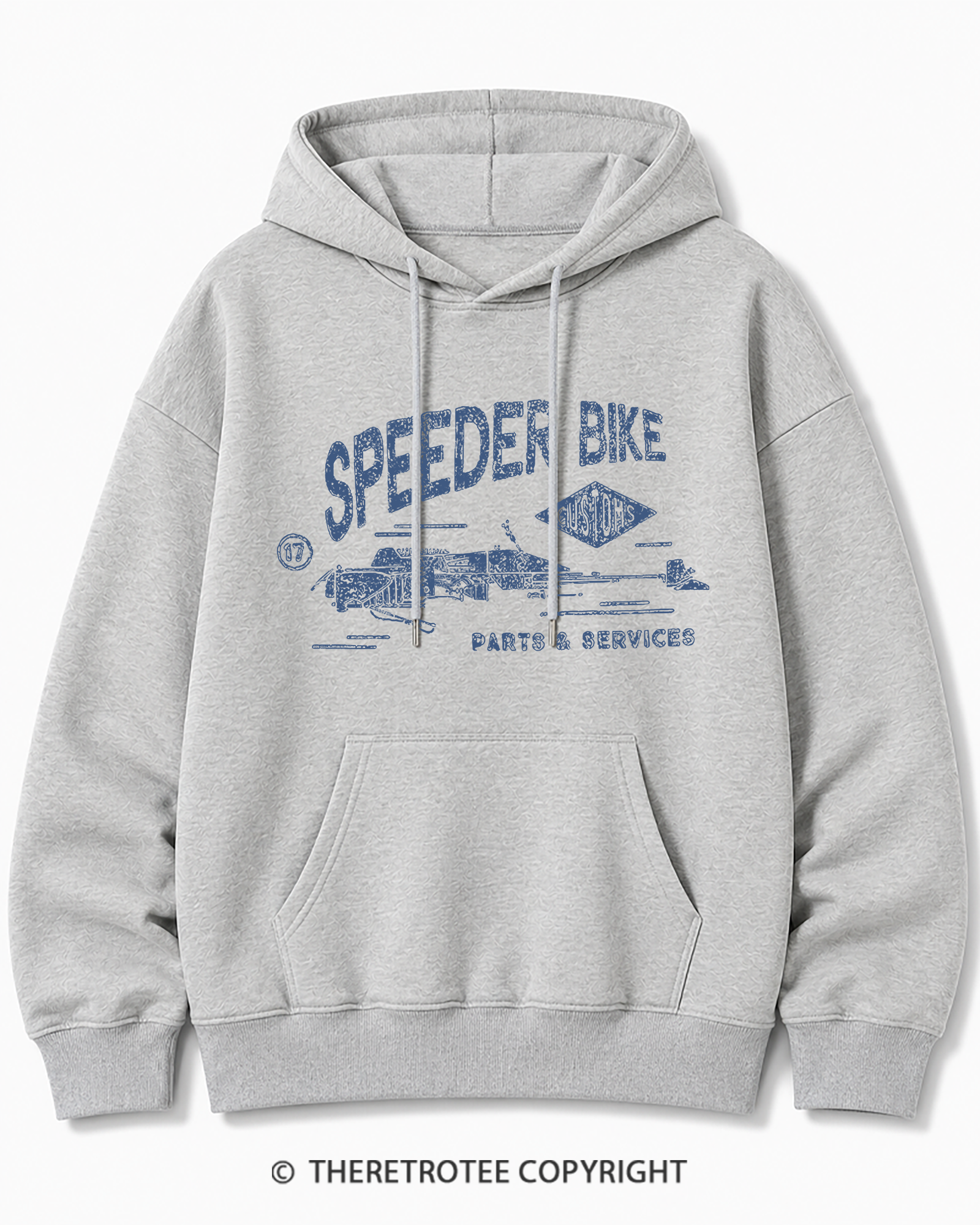 TheRetroTee Speeder Bike 1980s Cotton Hoodie