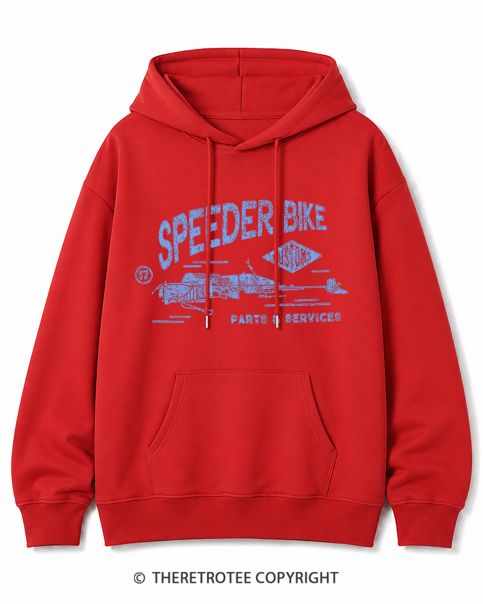 TheRetroTee Speeder Bike 1980s Cotton Hoodie