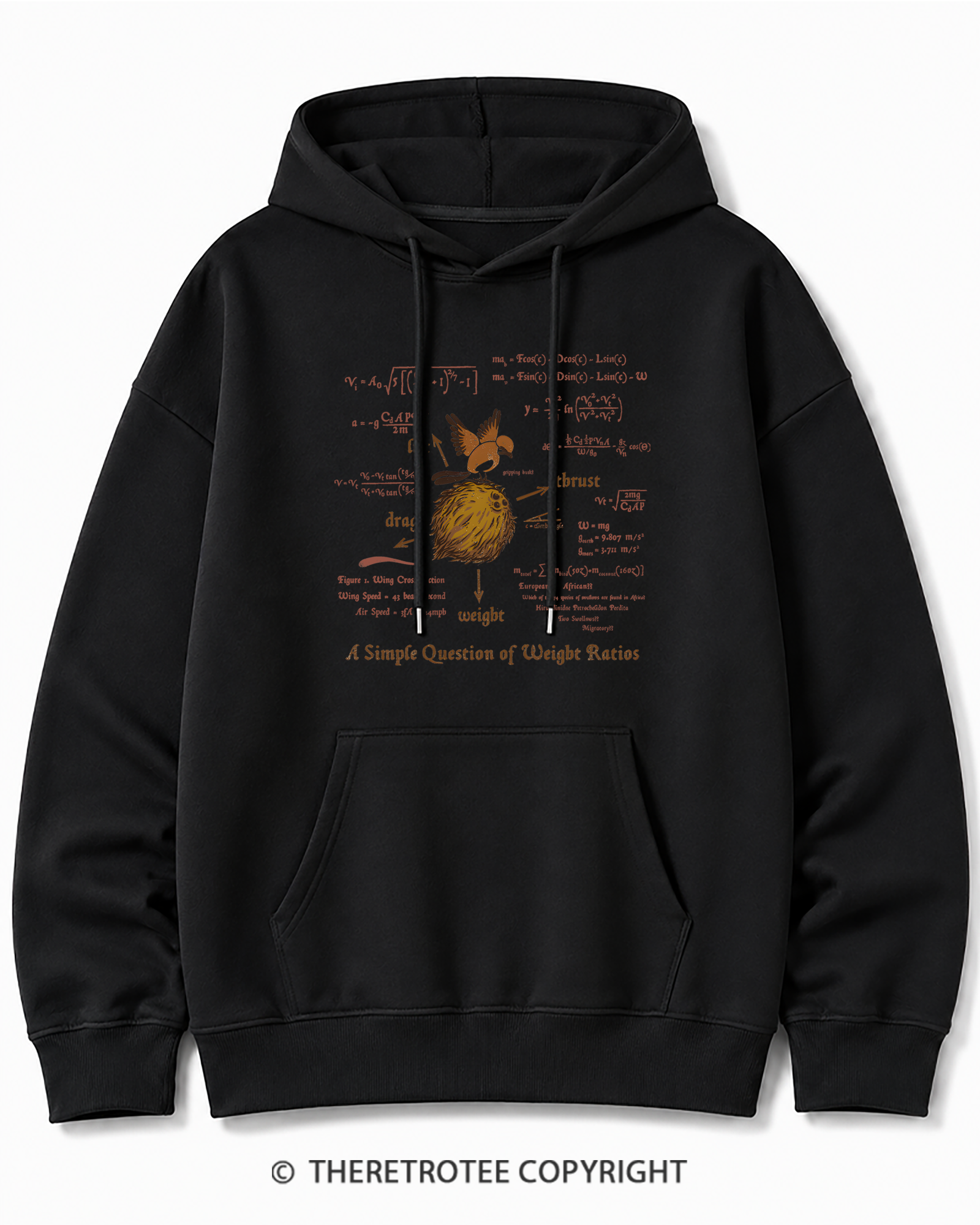 TheRetroTee A Simple Answer 1970s Cotton Hoodie