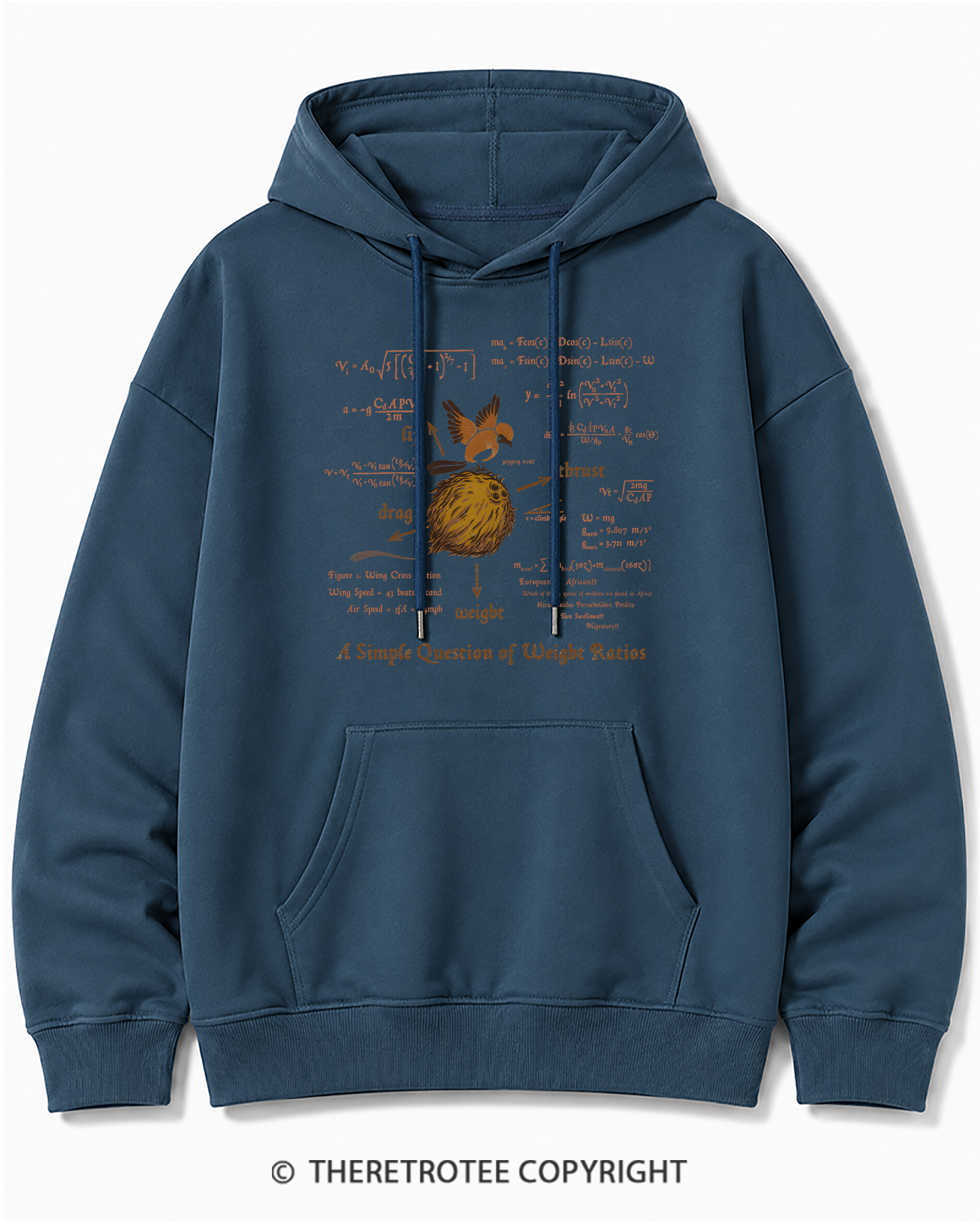 TheRetroTee A Simple Answer 1970s Cotton Hoodie