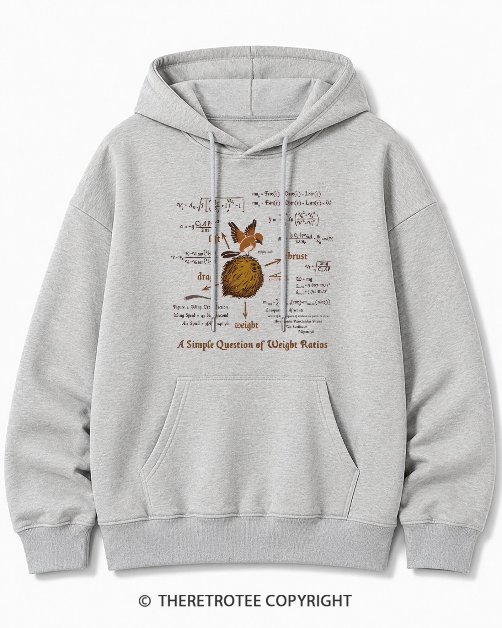TheRetroTee A Simple Answer 1970s Cotton Hoodie