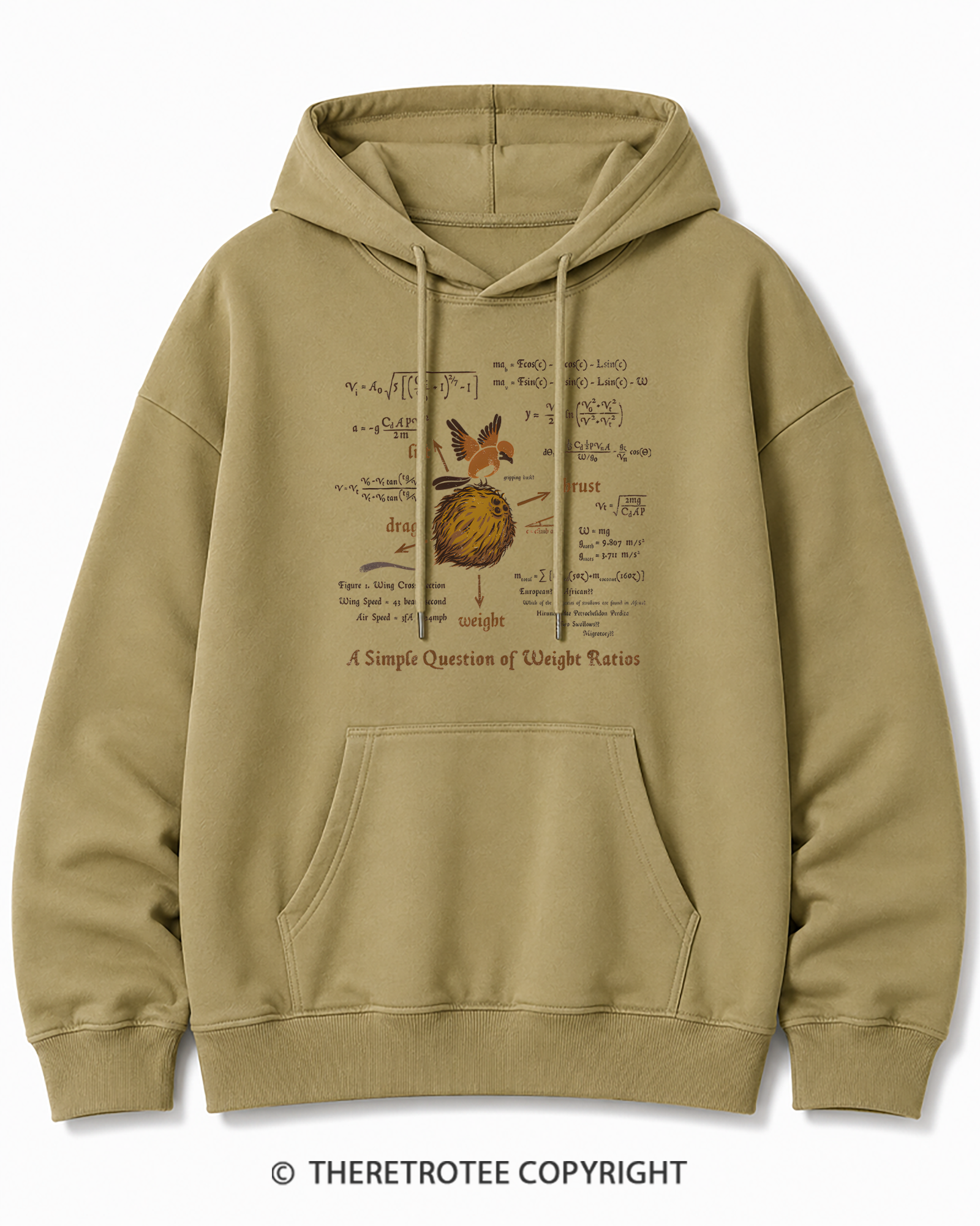 TheRetroTee A Simple Answer 1970s Cotton Hoodie