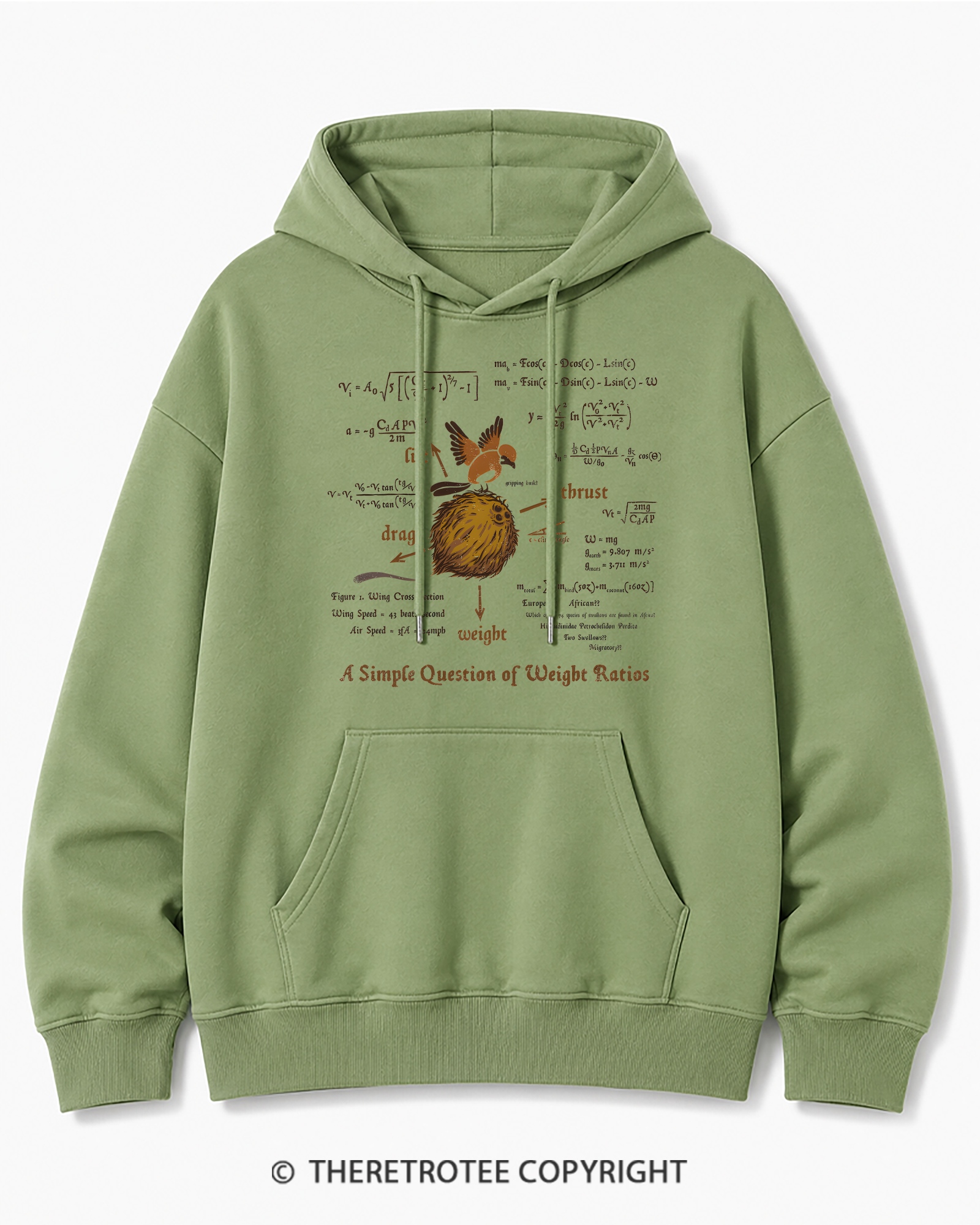 TheRetroTee A Simple Answer 1970s Cotton Hoodie