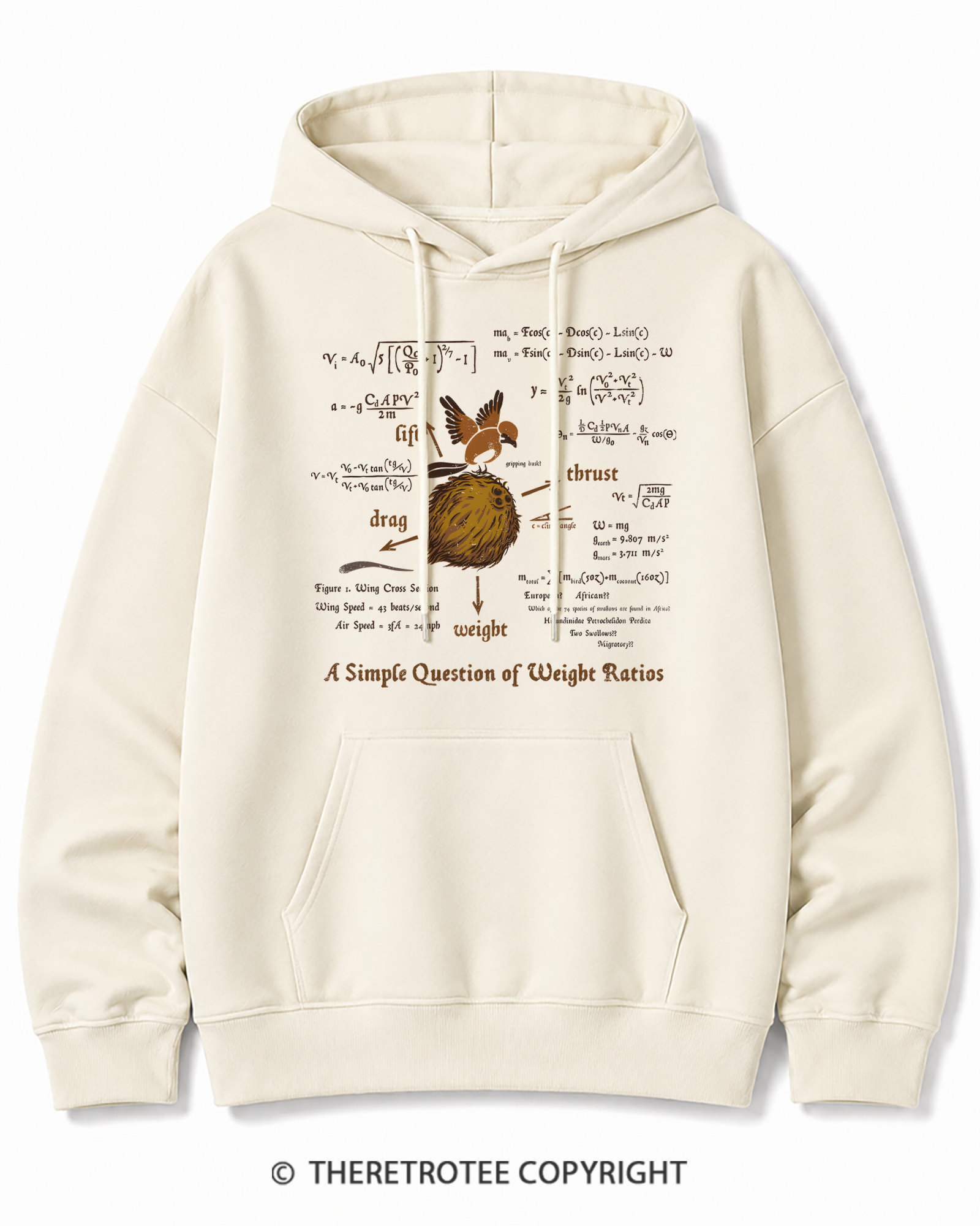 TheRetroTee A Simple Answer 1970s Cotton Hoodie