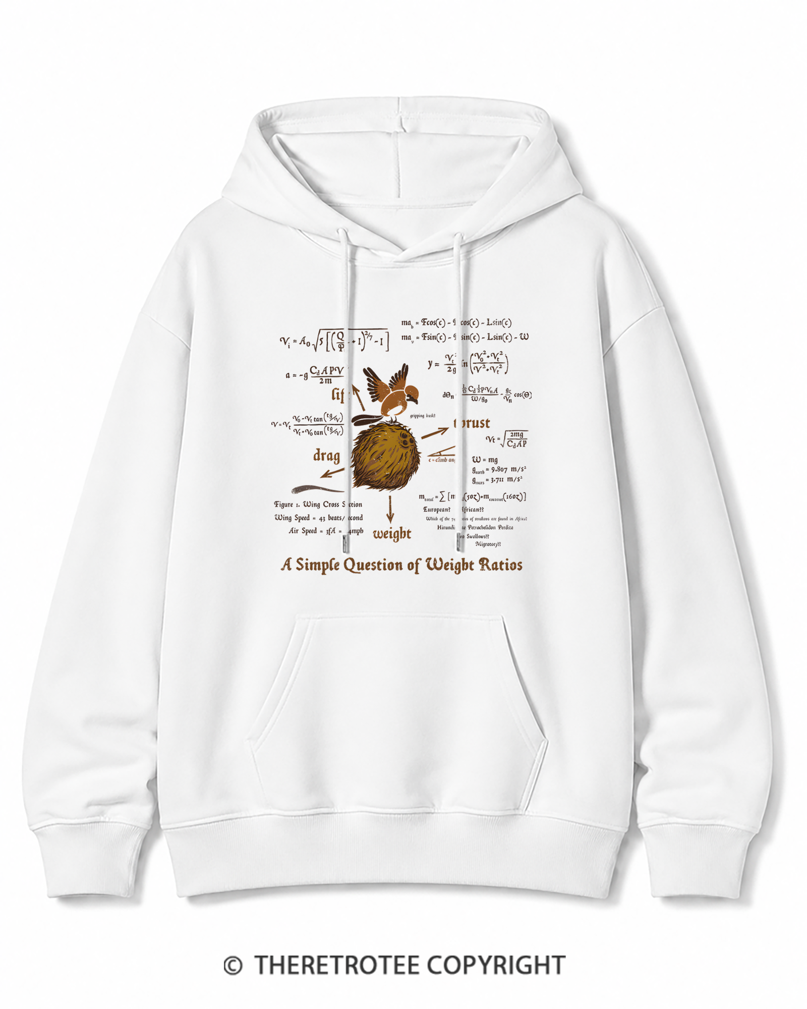 TheRetroTee A Simple Answer 1970s Cotton Hoodie
