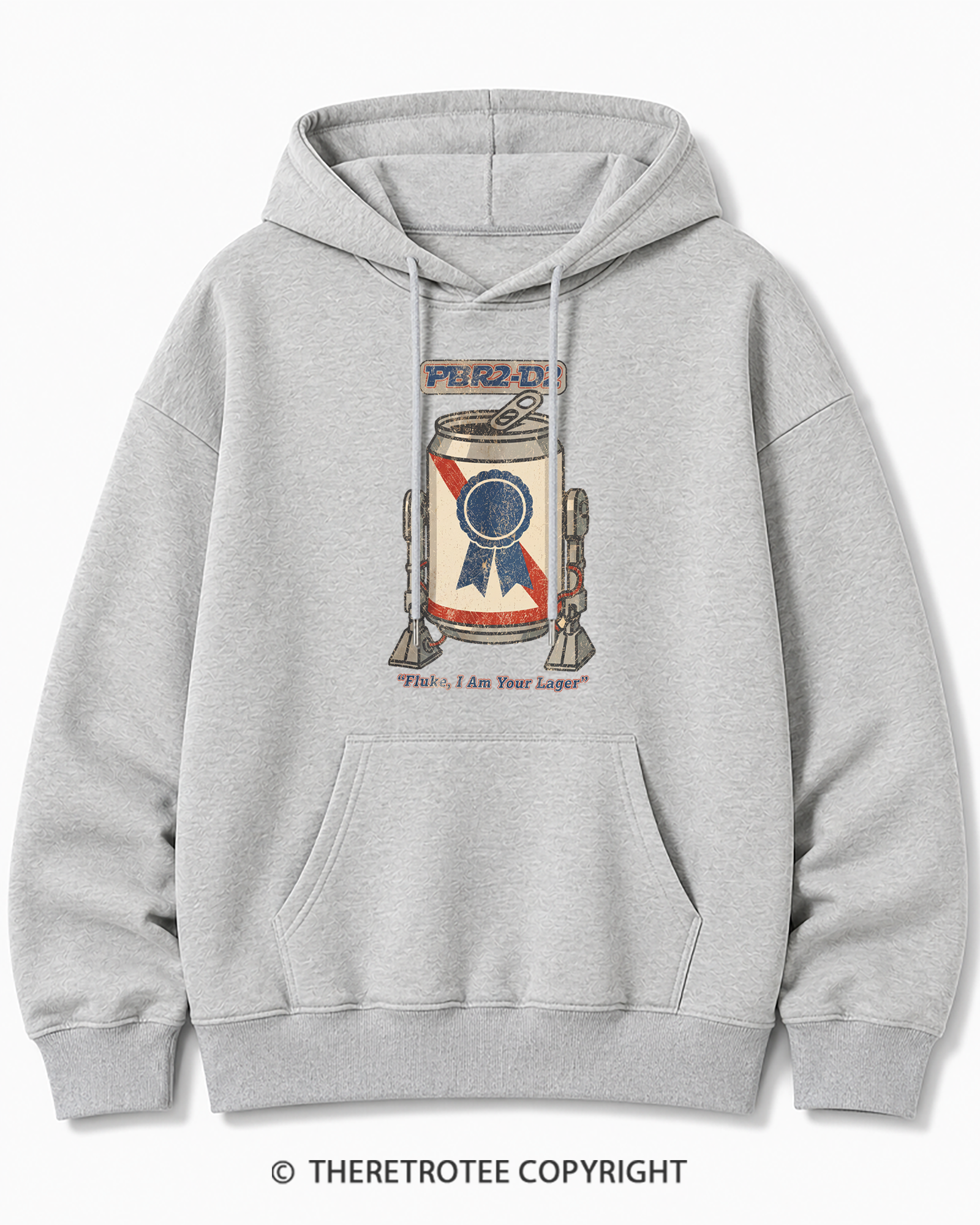 TheRetroTee I Am Your Lager 1980s Cotton Hoodie