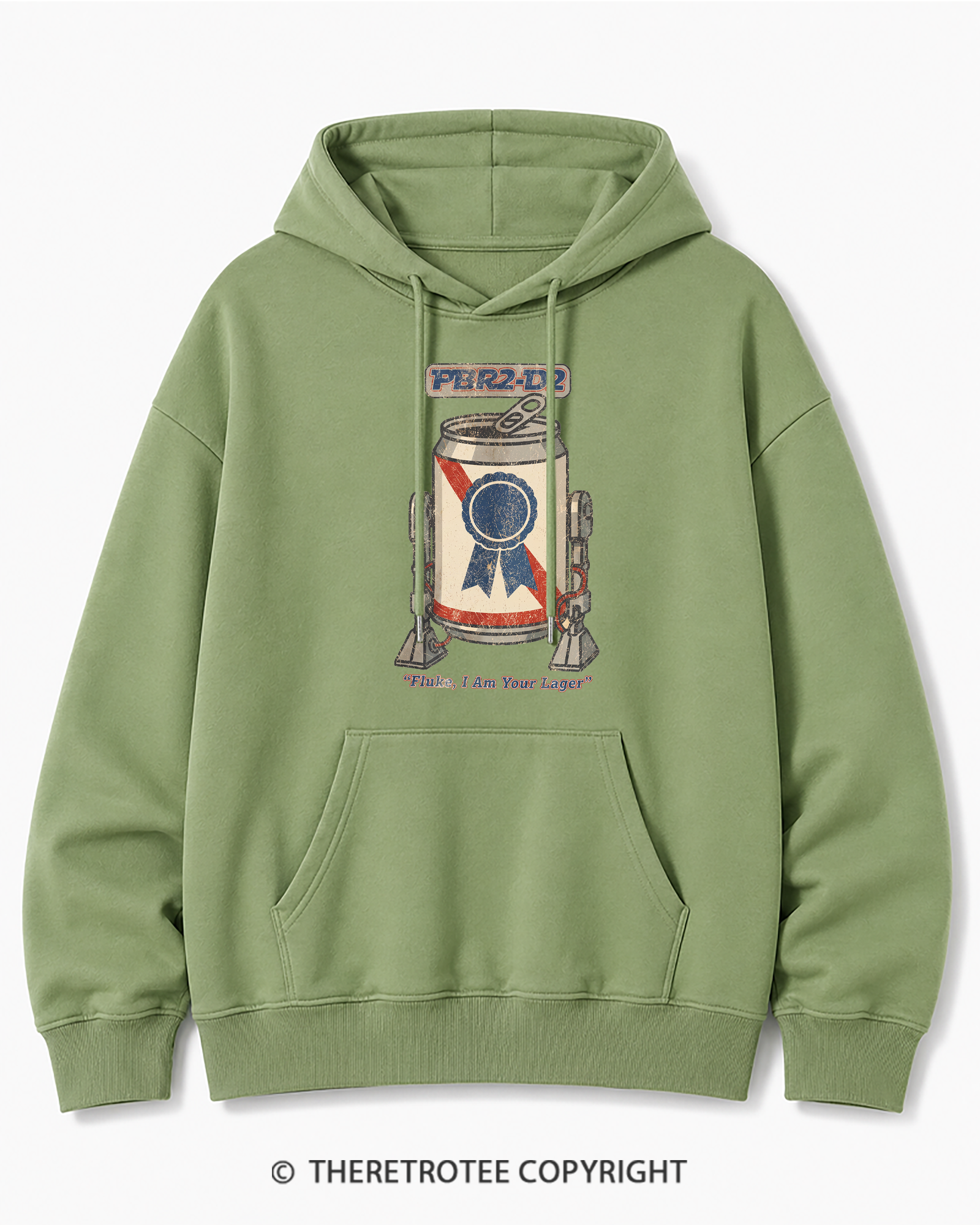 TheRetroTee I Am Your Lager 1980s Cotton Hoodie