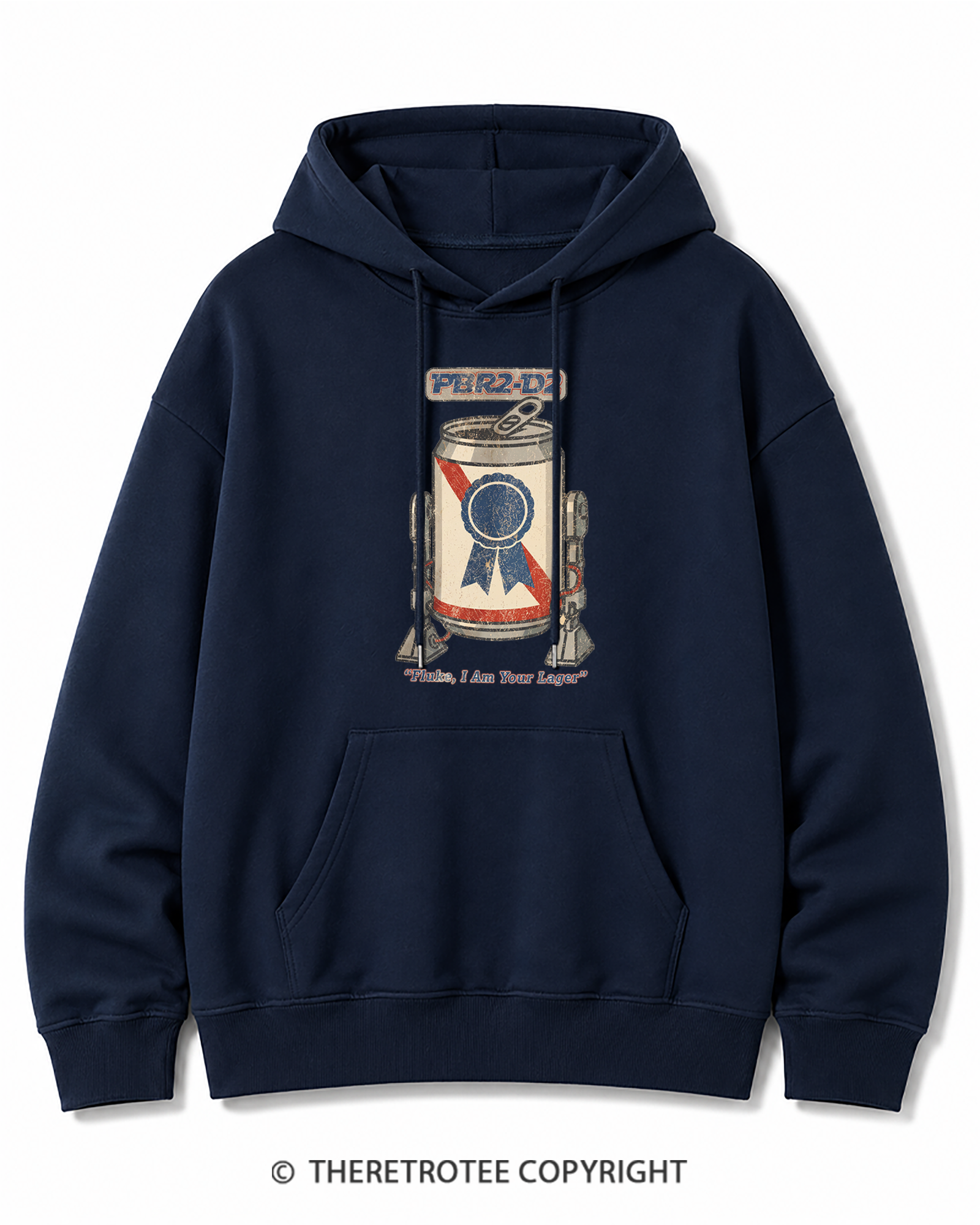TheRetroTee I Am Your Lager 1980s Cotton Hoodie
