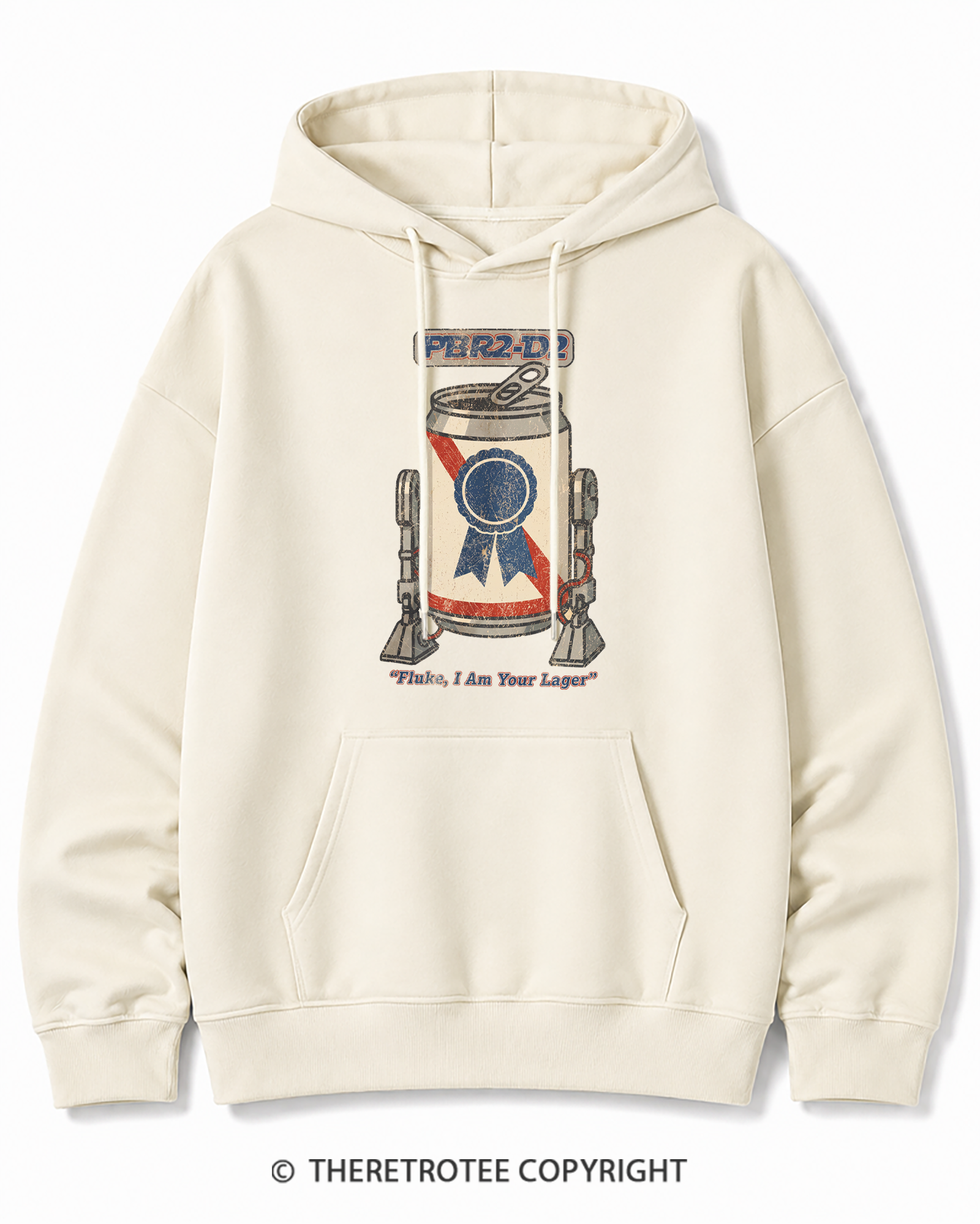 TheRetroTee I Am Your Lager 1980s Cotton Hoodie