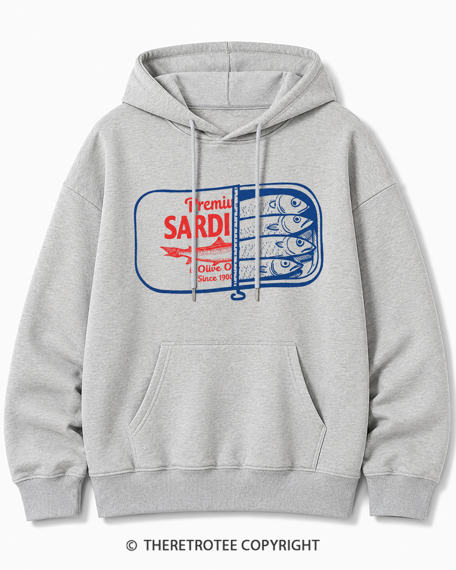 TheRetroTee Sardines 1930s Cotton Hoodie