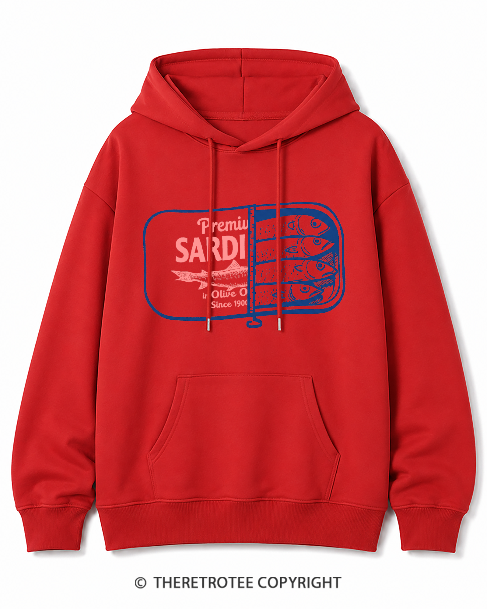 TheRetroTee Sardines 1930s Cotton Hoodie