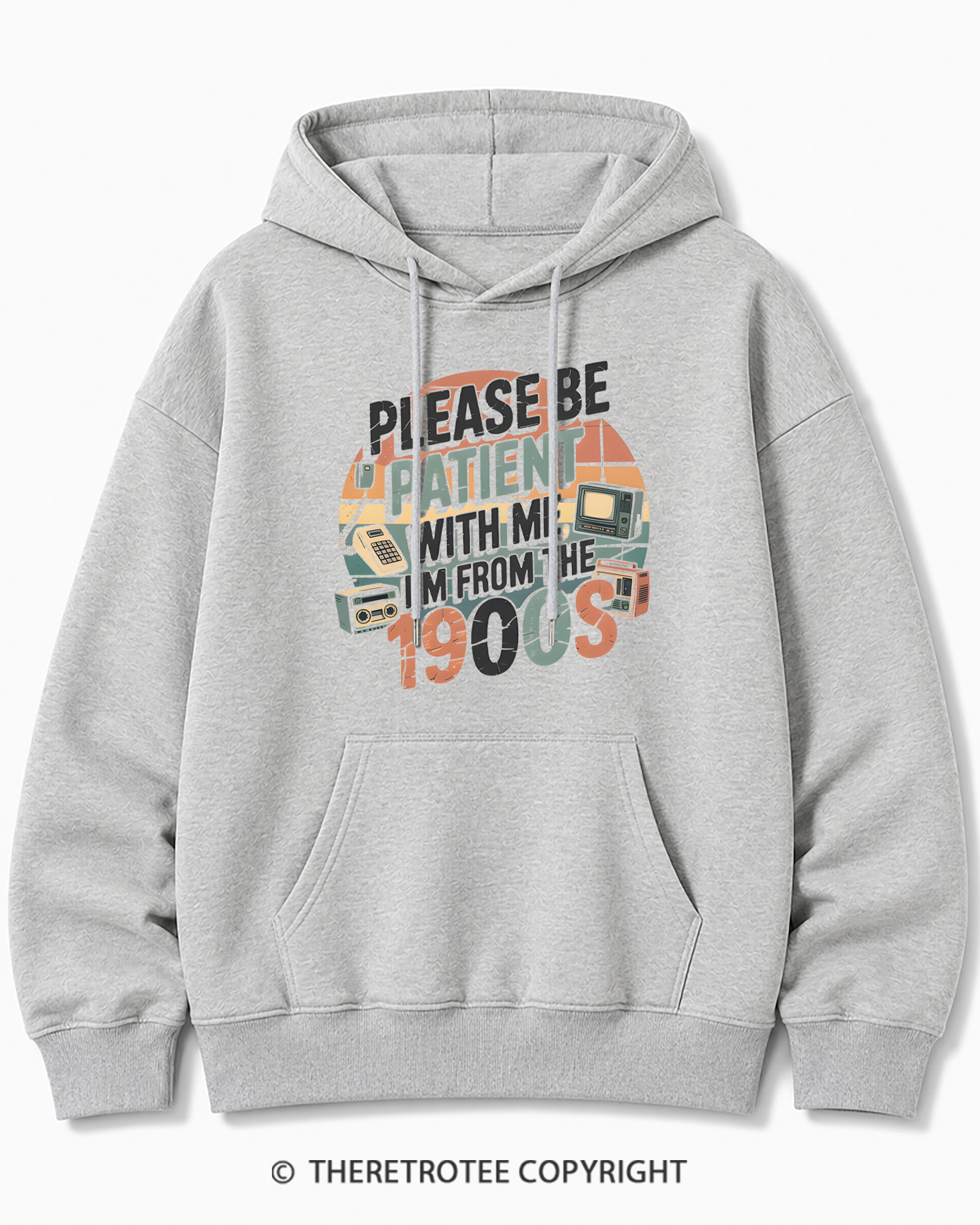 TheRetroTee Please Be Patient With Me 1900s Cotton Hoodie