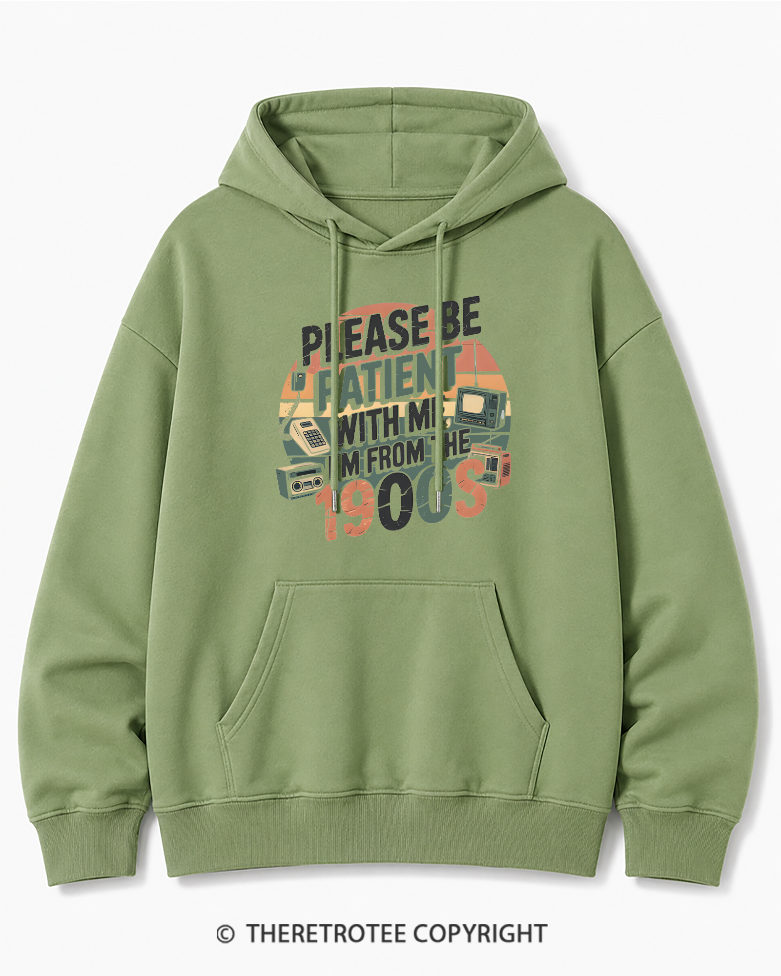 TheRetroTee Please Be Patient With Me 1900s Cotton Hoodie