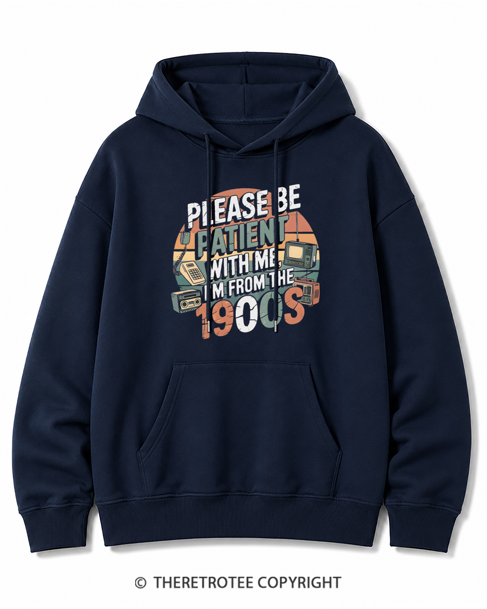 TheRetroTee Please Be Patient With Me 1900s Cotton Hoodie