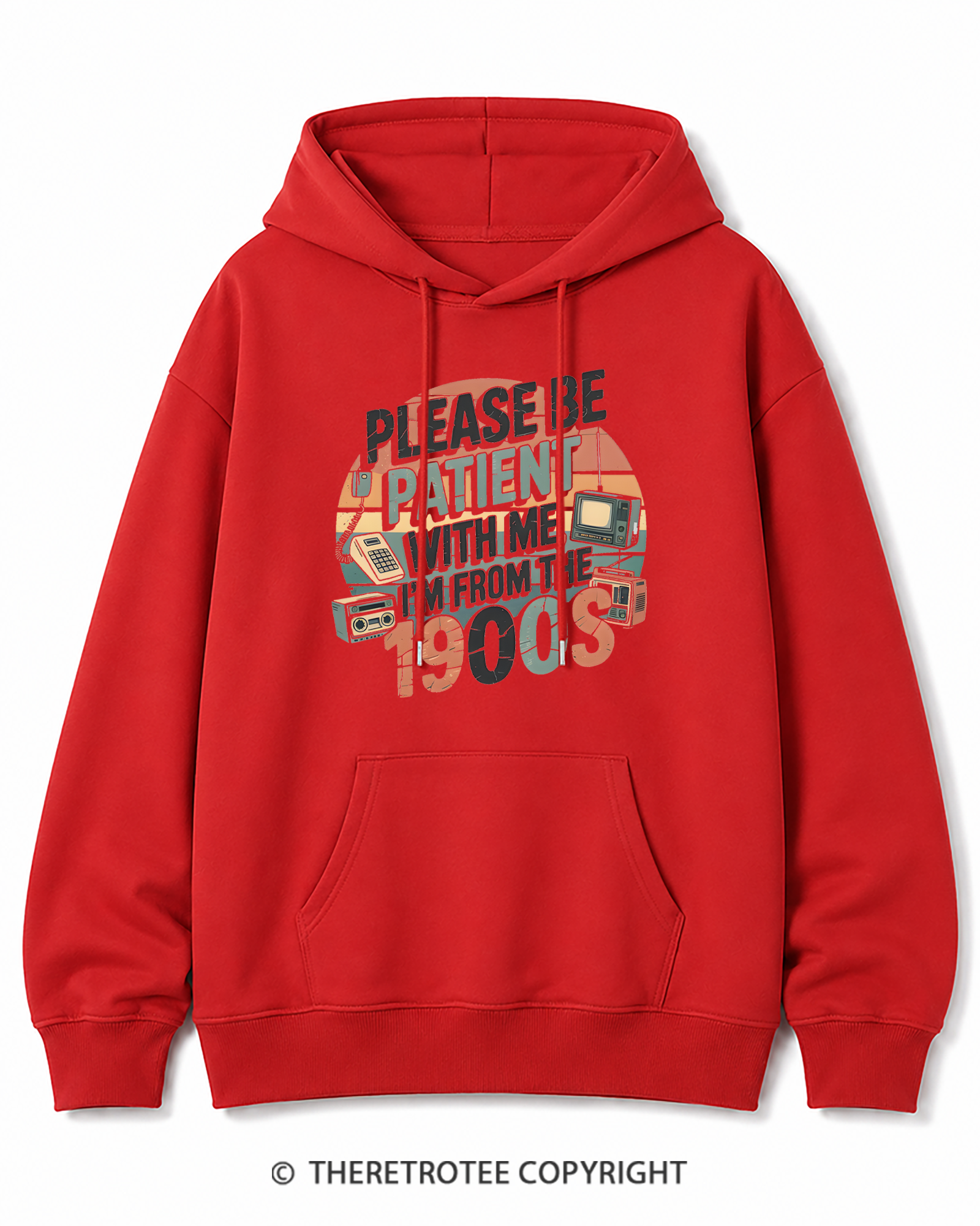 TheRetroTee Please Be Patient With Me 1900s Cotton Hoodie