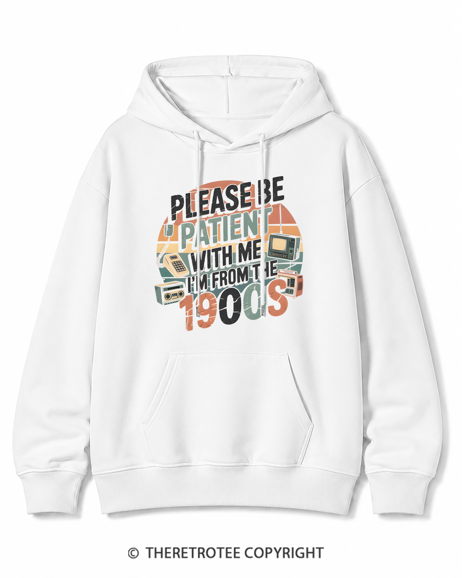 TheRetroTee Please Be Patient With Me 1900s Cotton Hoodie