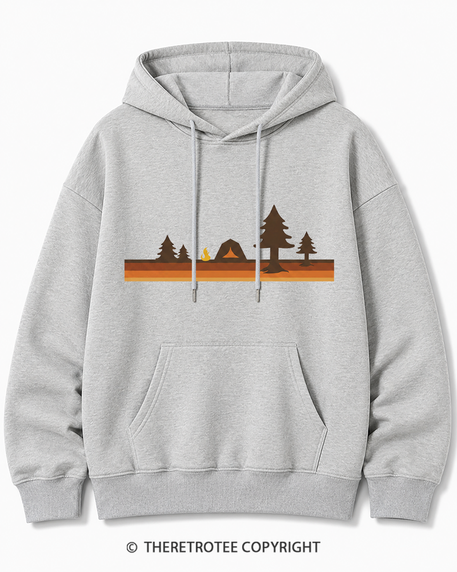 TheRetroTee Camper 1980s Cotton Hoodie