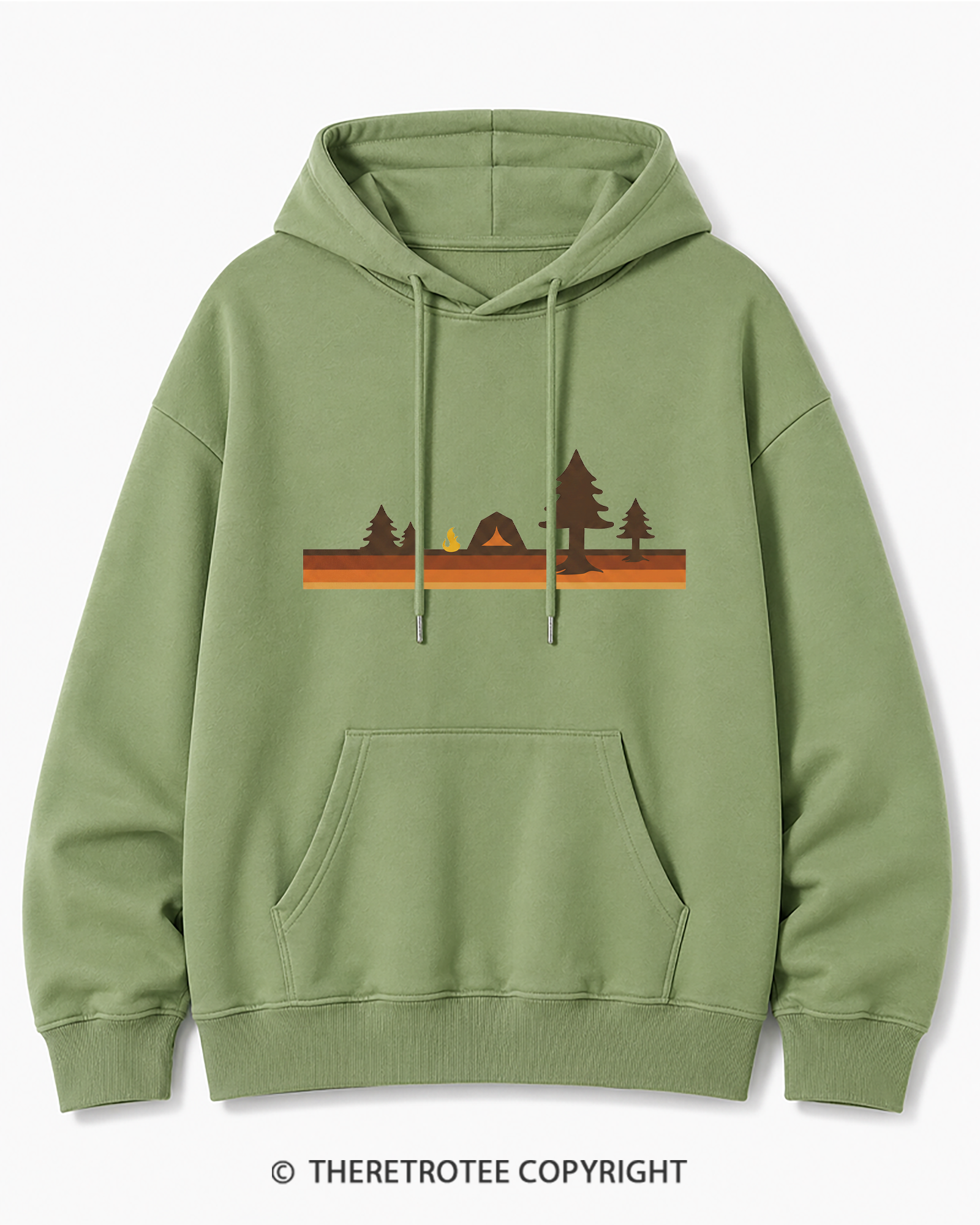TheRetroTee Camper 1980s Cotton Hoodie