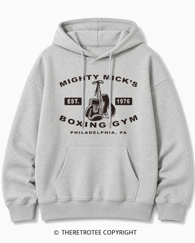 TheRetroTee Boxing Gym 1970s Cotton Hoodie