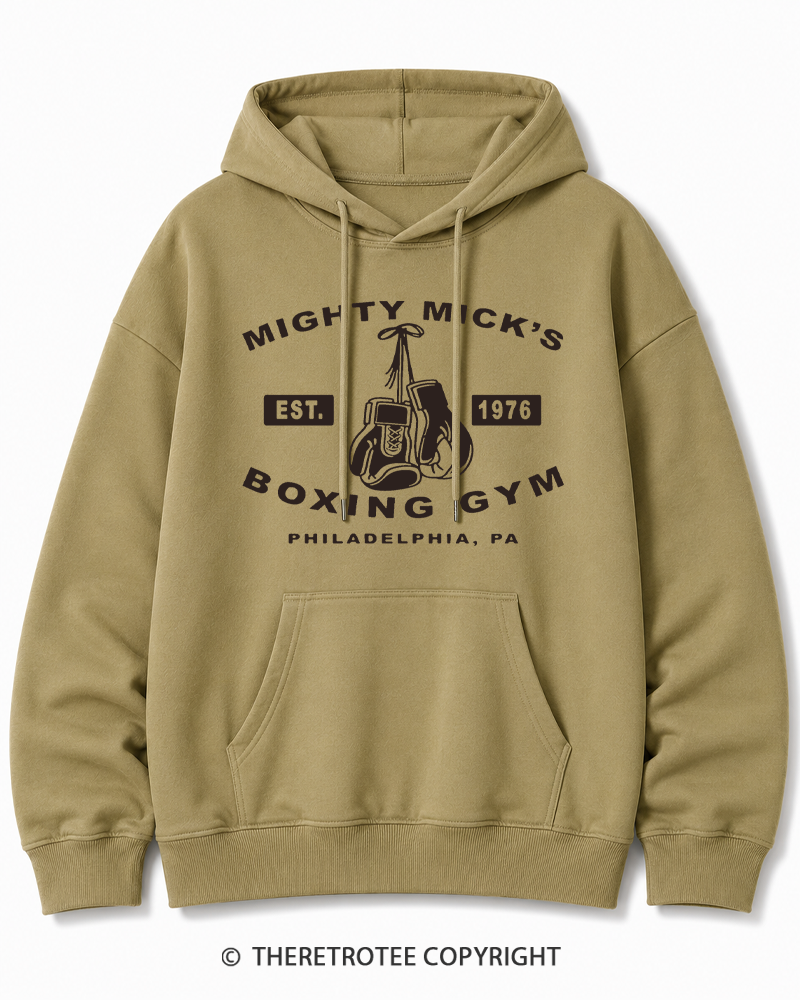 TheRetroTee Boxing Gym 1970s Cotton Hoodie