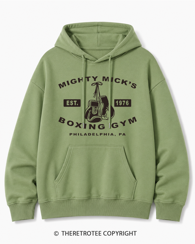 TheRetroTee Boxing Gym 1970s Cotton Hoodie