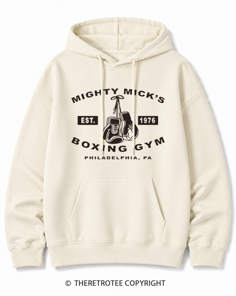 TheRetroTee Boxing Gym 1970s Cotton Hoodie