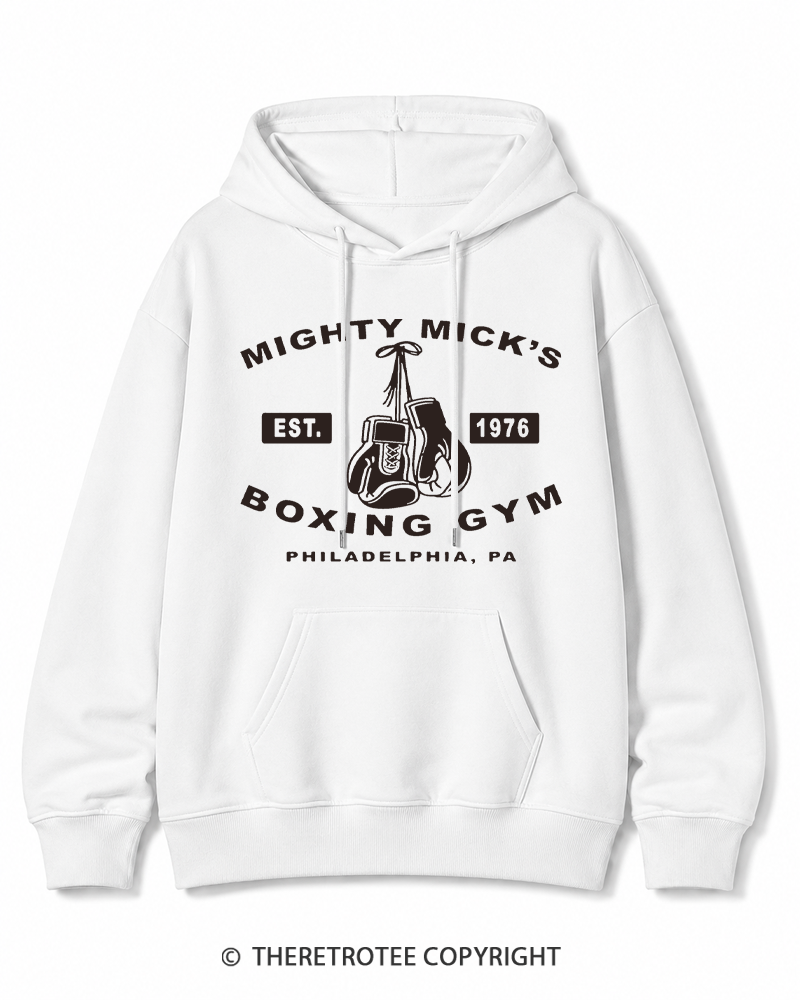 TheRetroTee Boxing Gym 1970s Cotton Hoodie