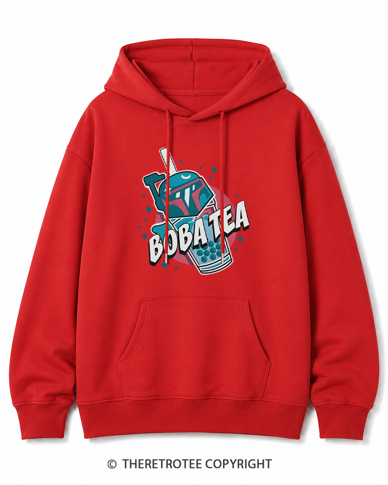 TheRetroTee Boba Tea 1980s Cotton Hoodie